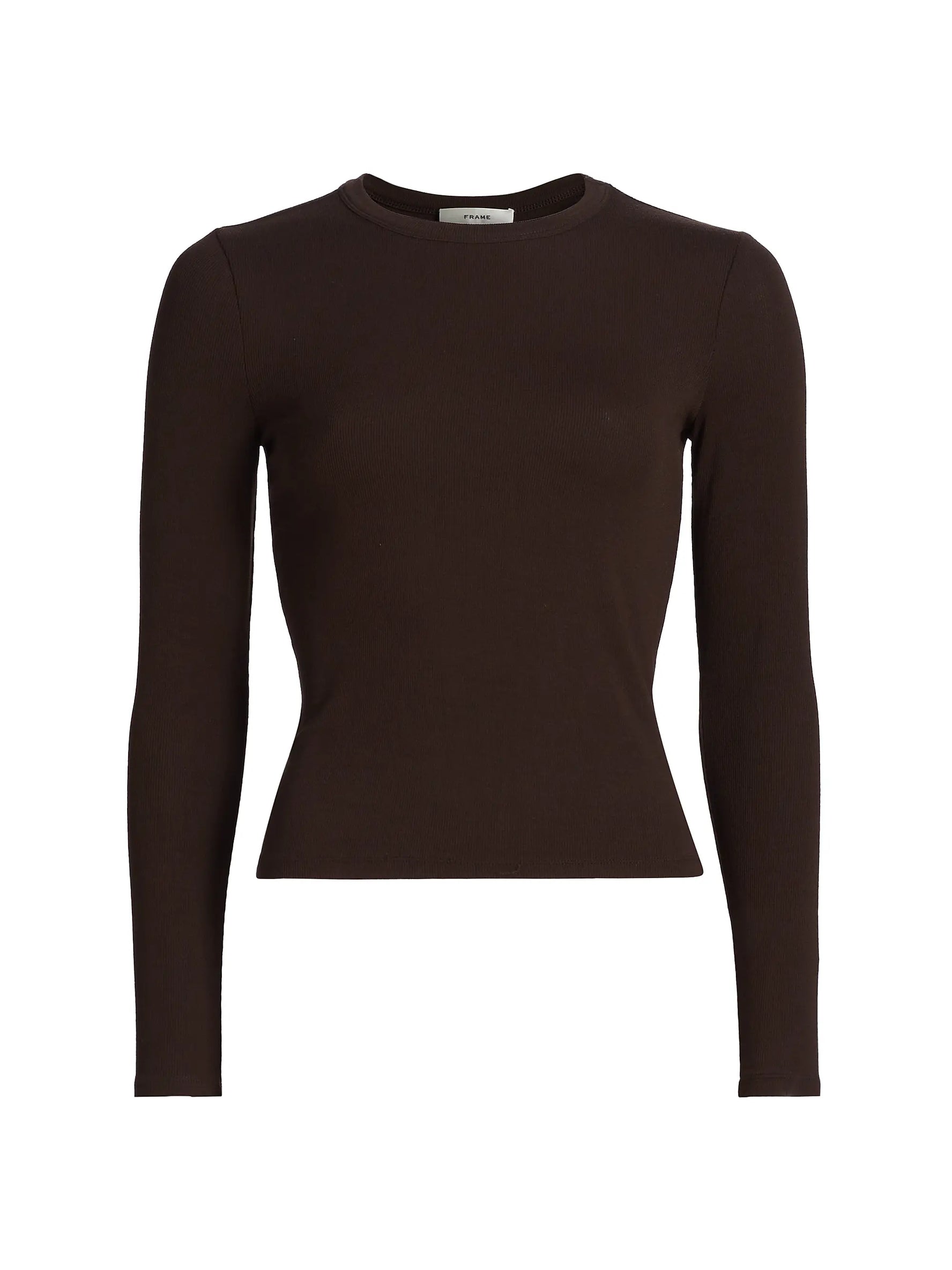The L/S Rib Crew Coffee