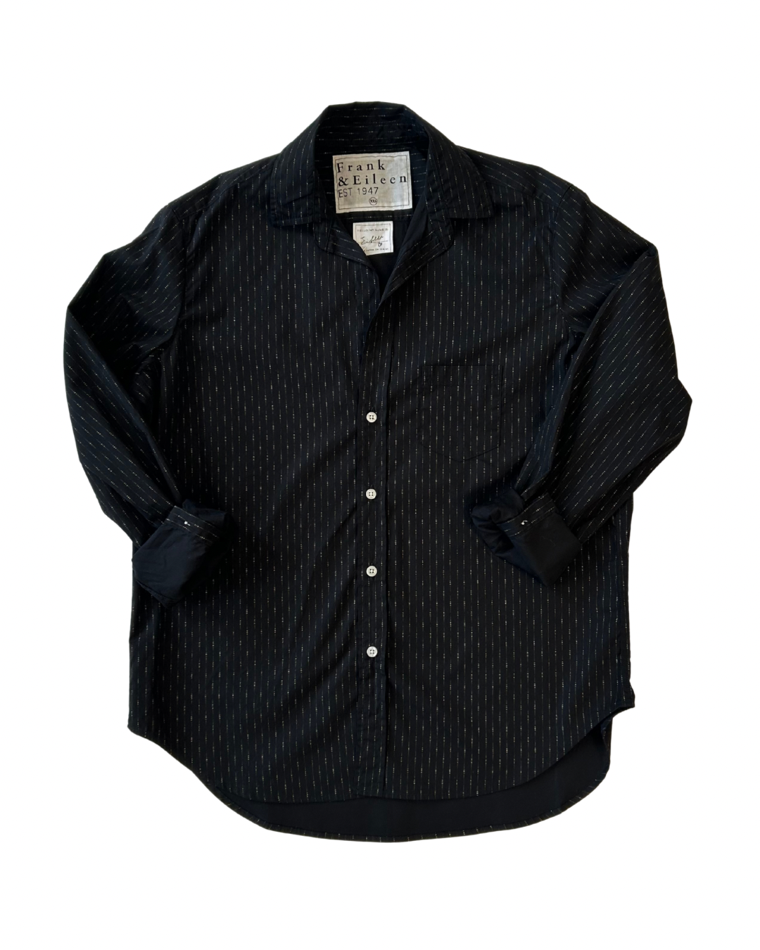 Eileen Relaxed Button-Up Shirt Gold Multi Dot Black