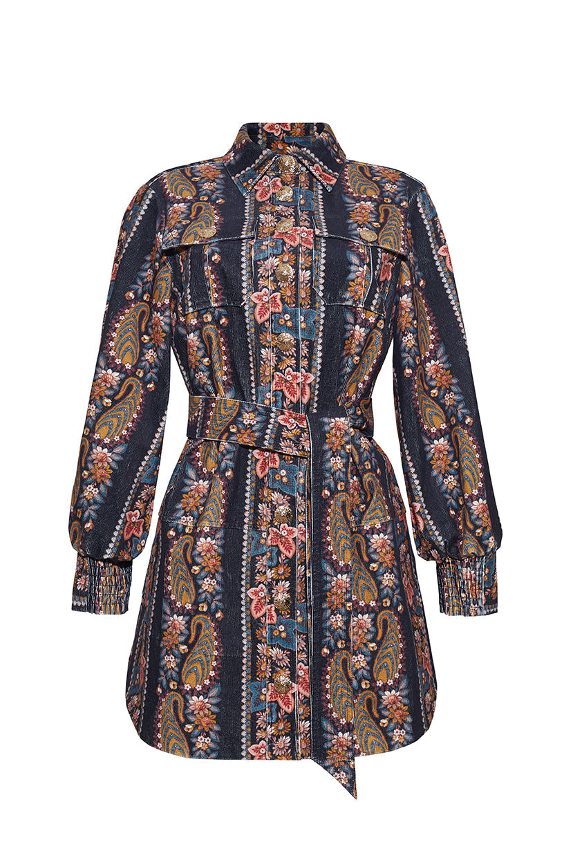 Villena Dress Paisley Trail Black
