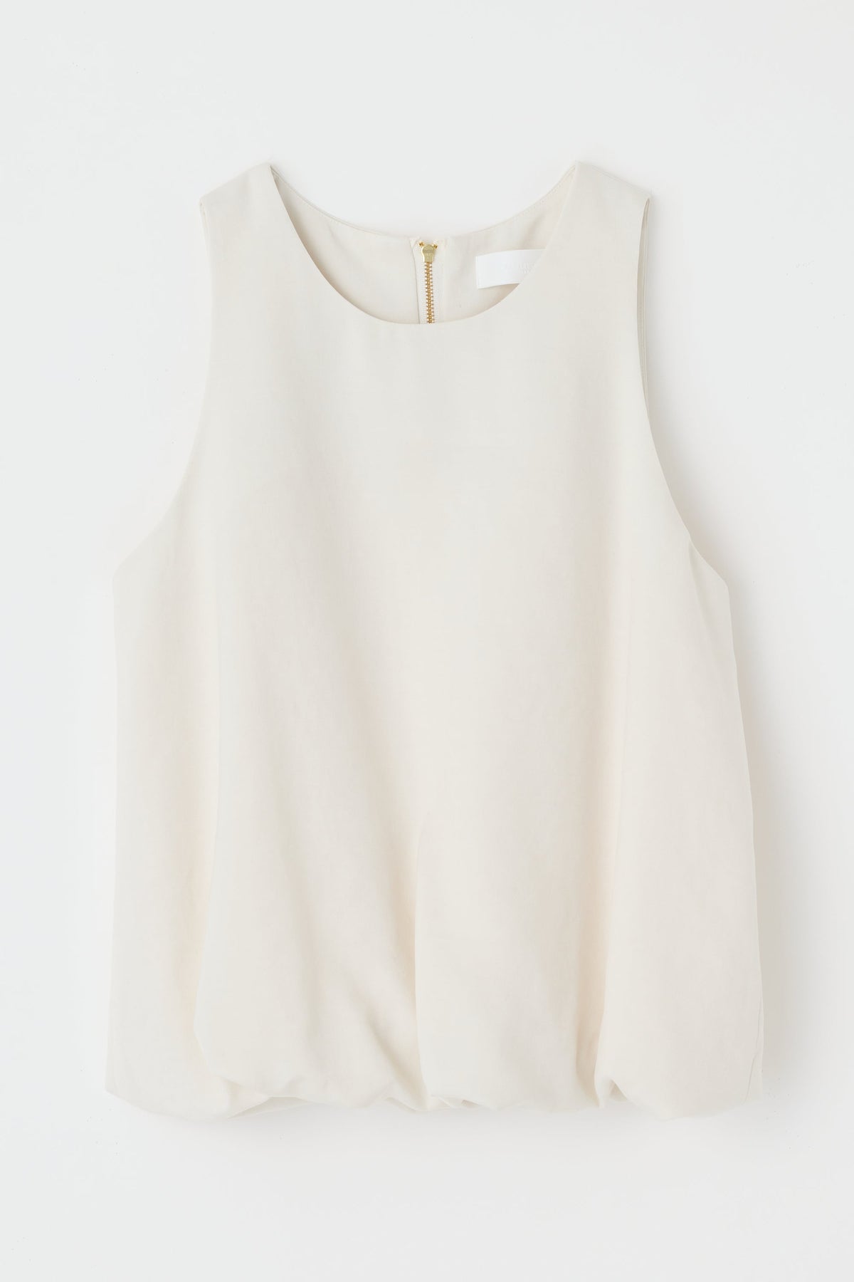 Sculpted Satin Top Ivory