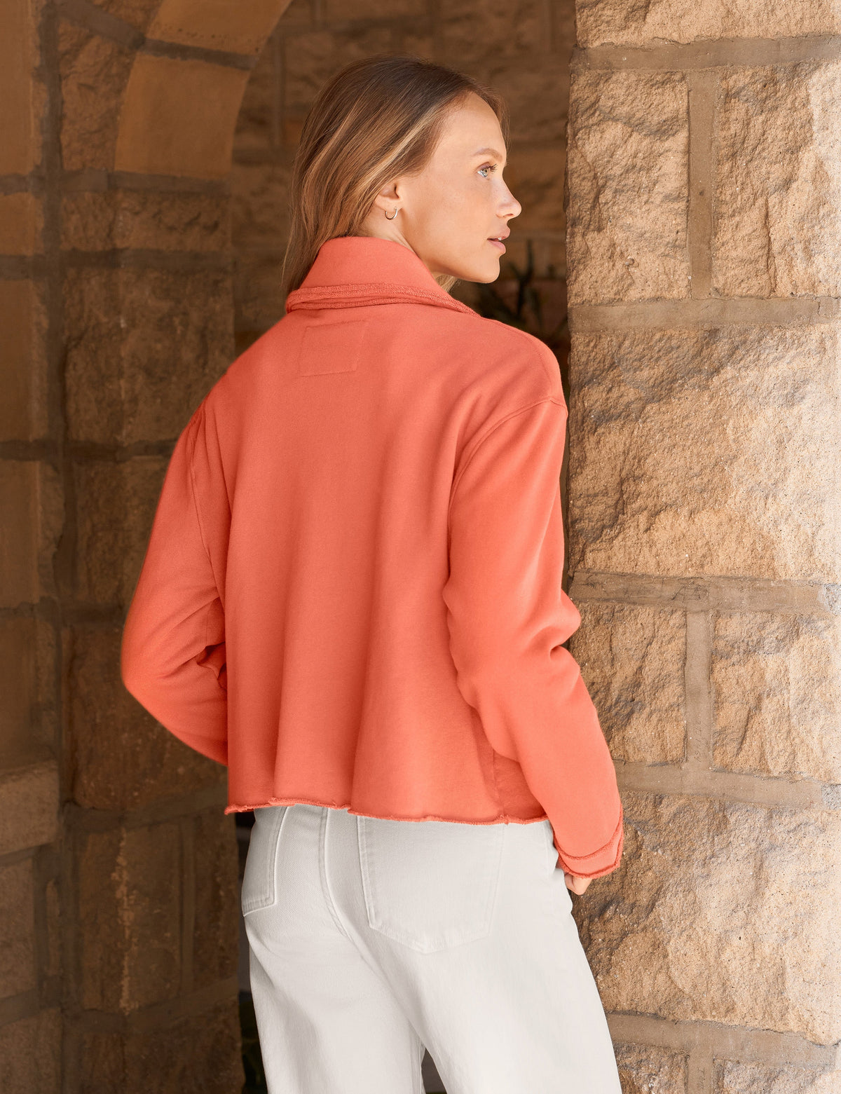 Rowan Button-Up Jacket Clay