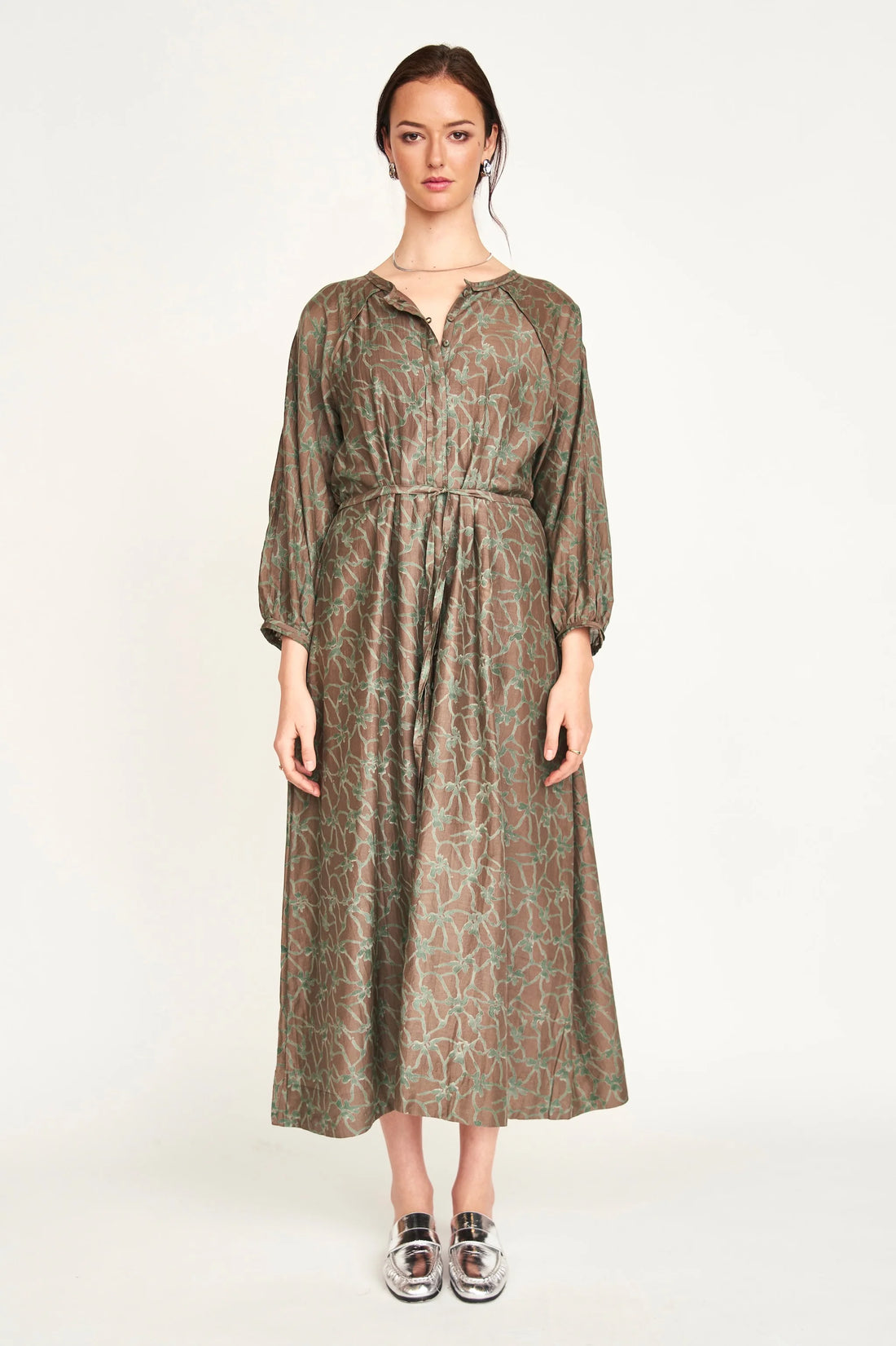 Somerset Dress in Molten Kudzu