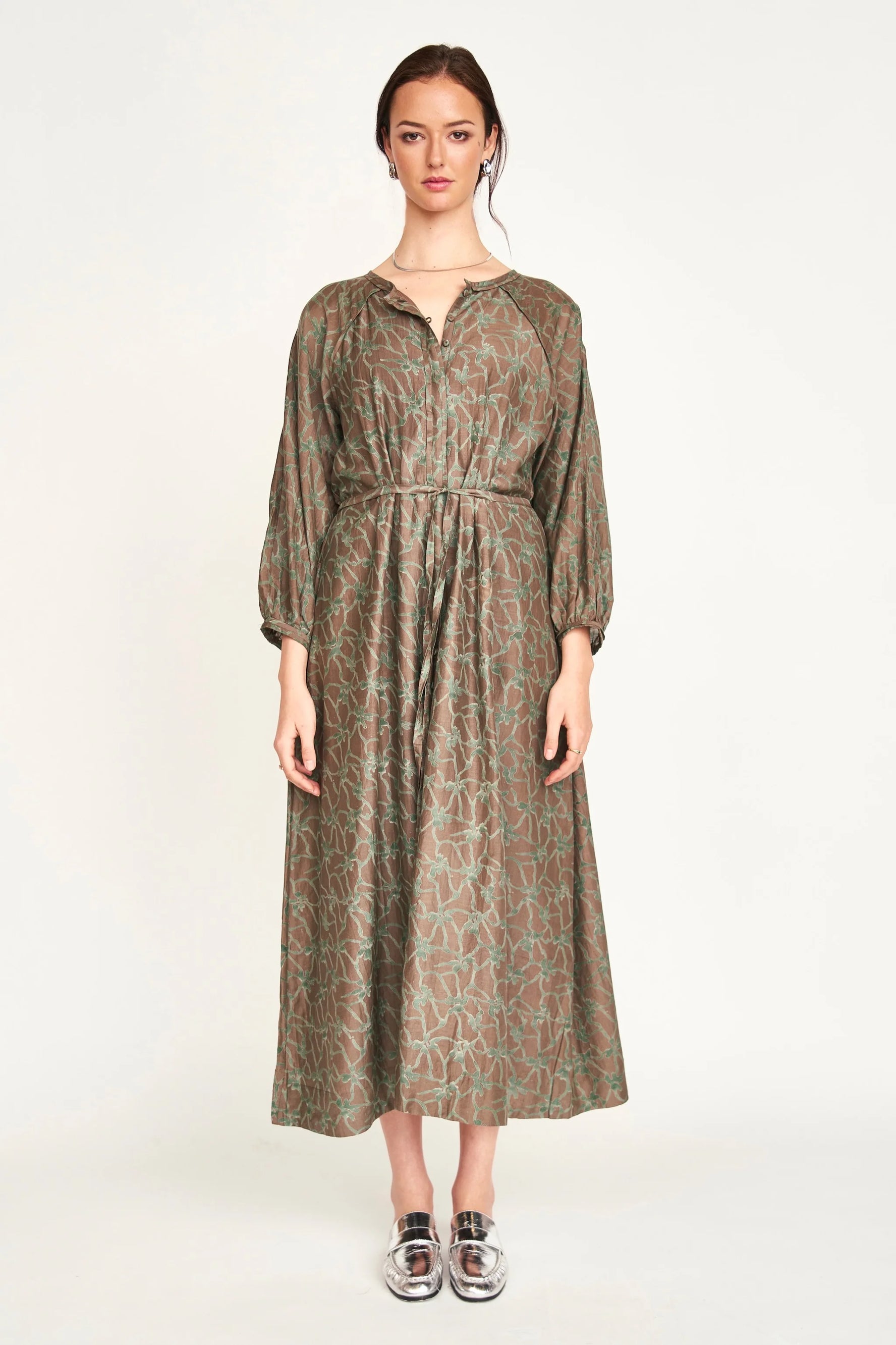 Somerset Dress in Molten Kudzu