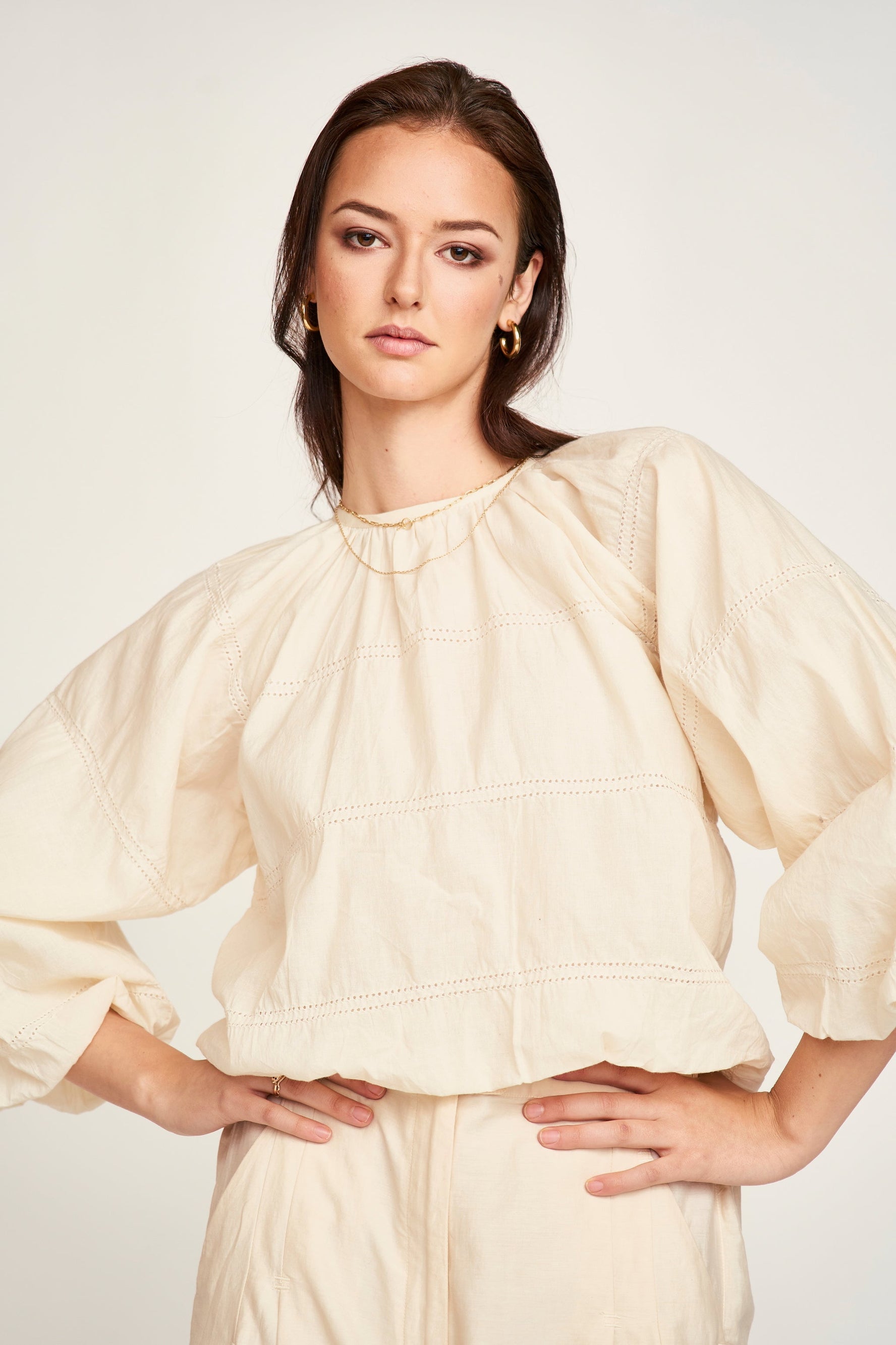Andaman Top in Alabaster