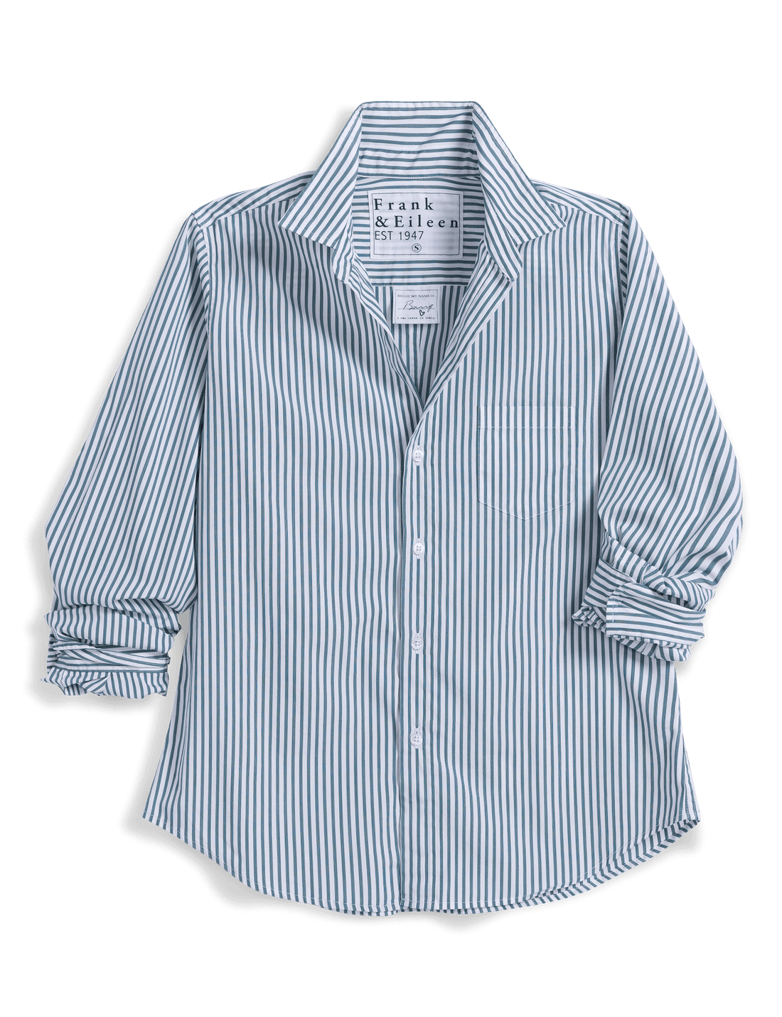 Barry Tailored Button Up Shirt Camel White Multi Stripe
