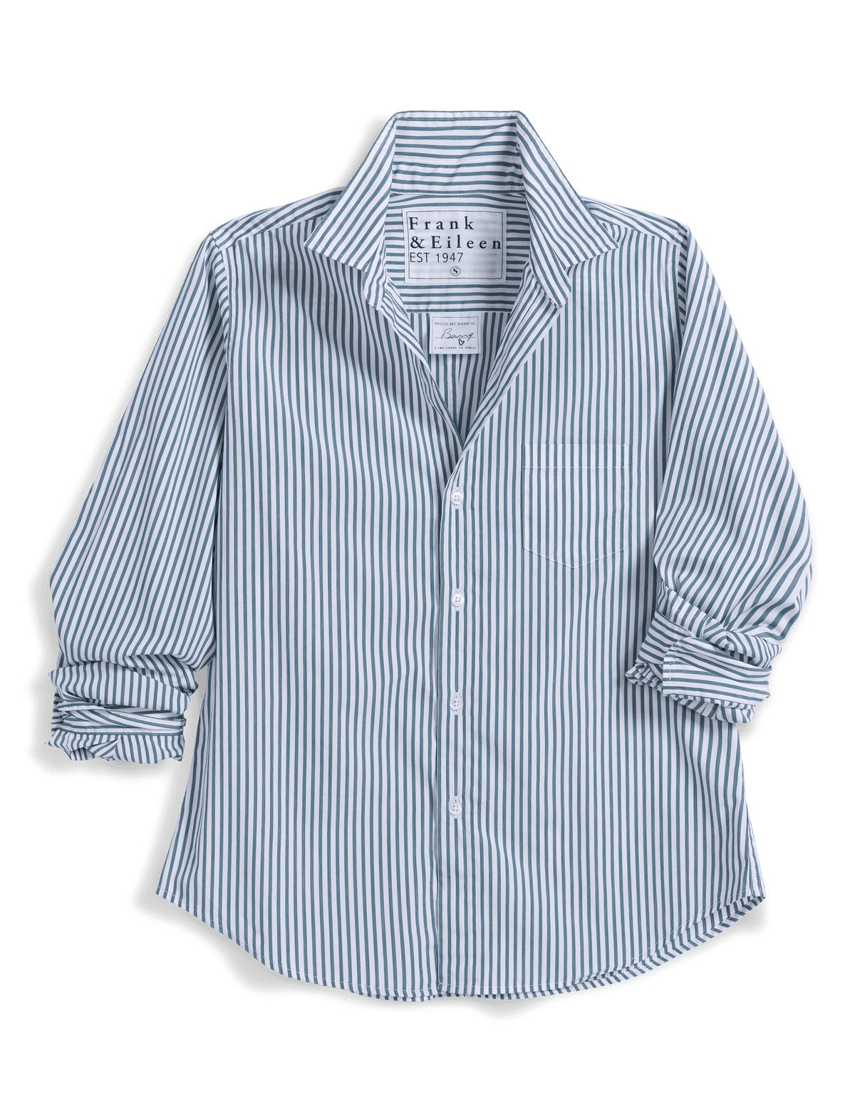 Barry Tailored Button Up Shirt Camel White Multi Stripe
