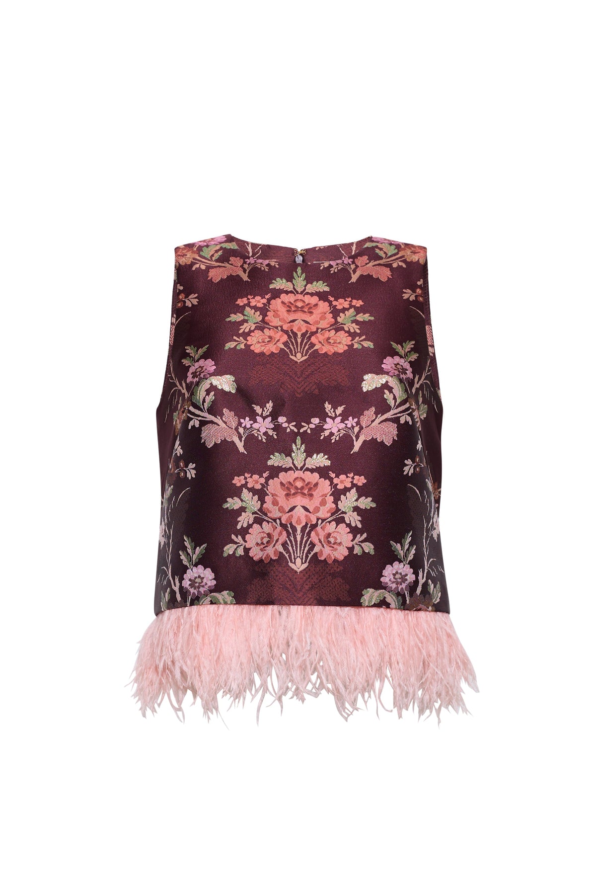 Belmond Top Trellis Jacquard Maroon
