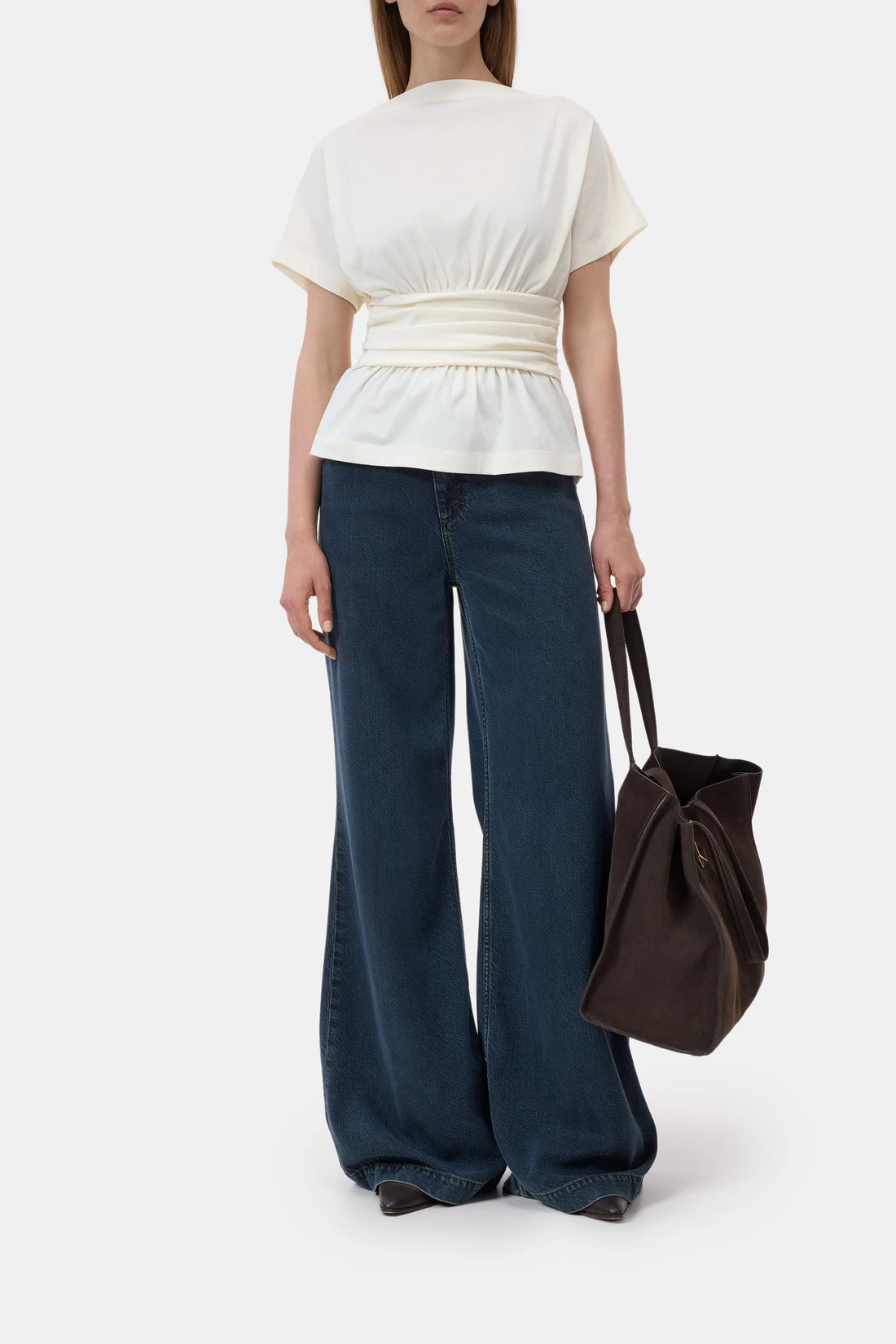 Draped T-Shirt Ivory