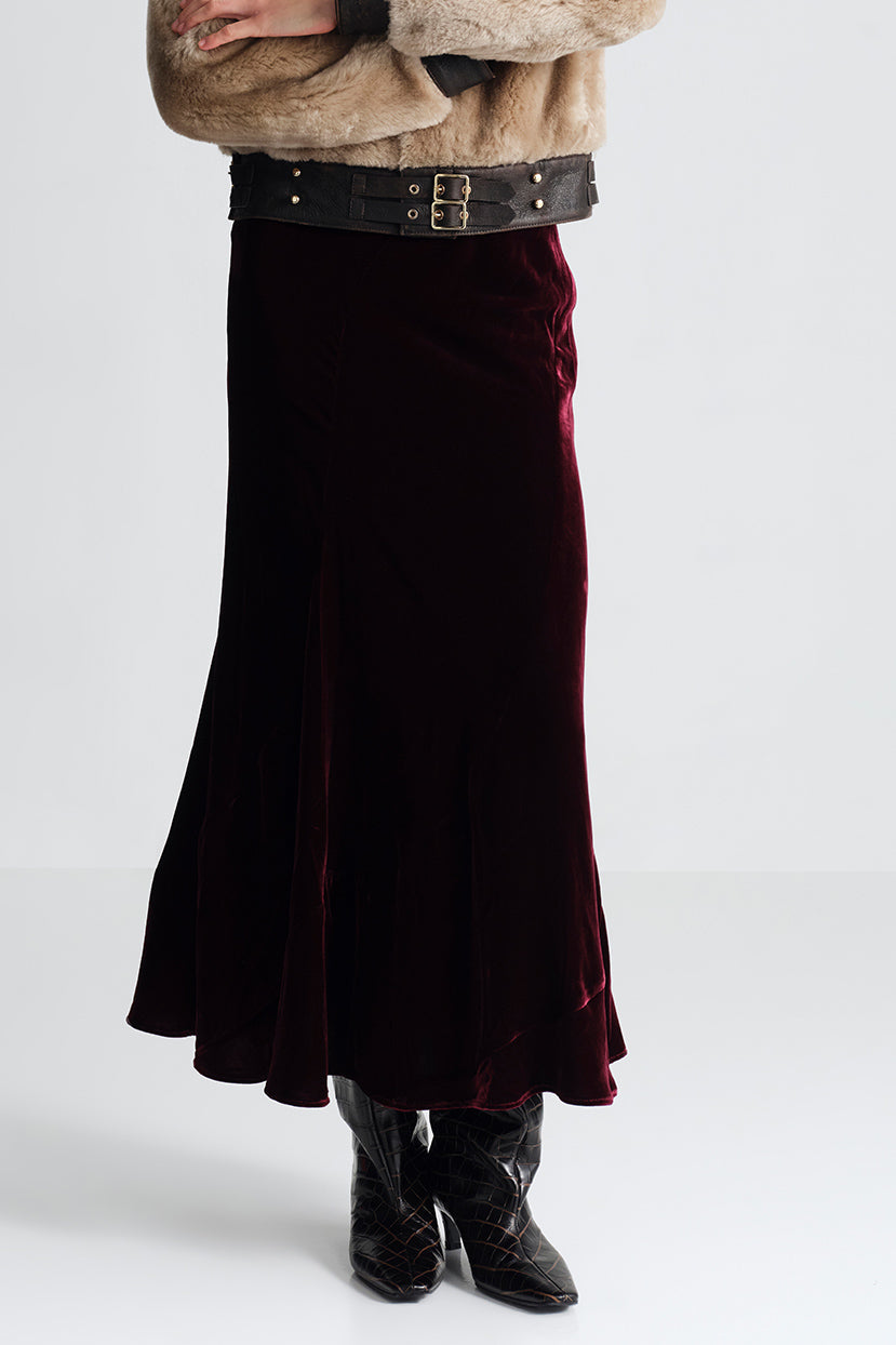 Sanvi Midi Skirt Sultan Red