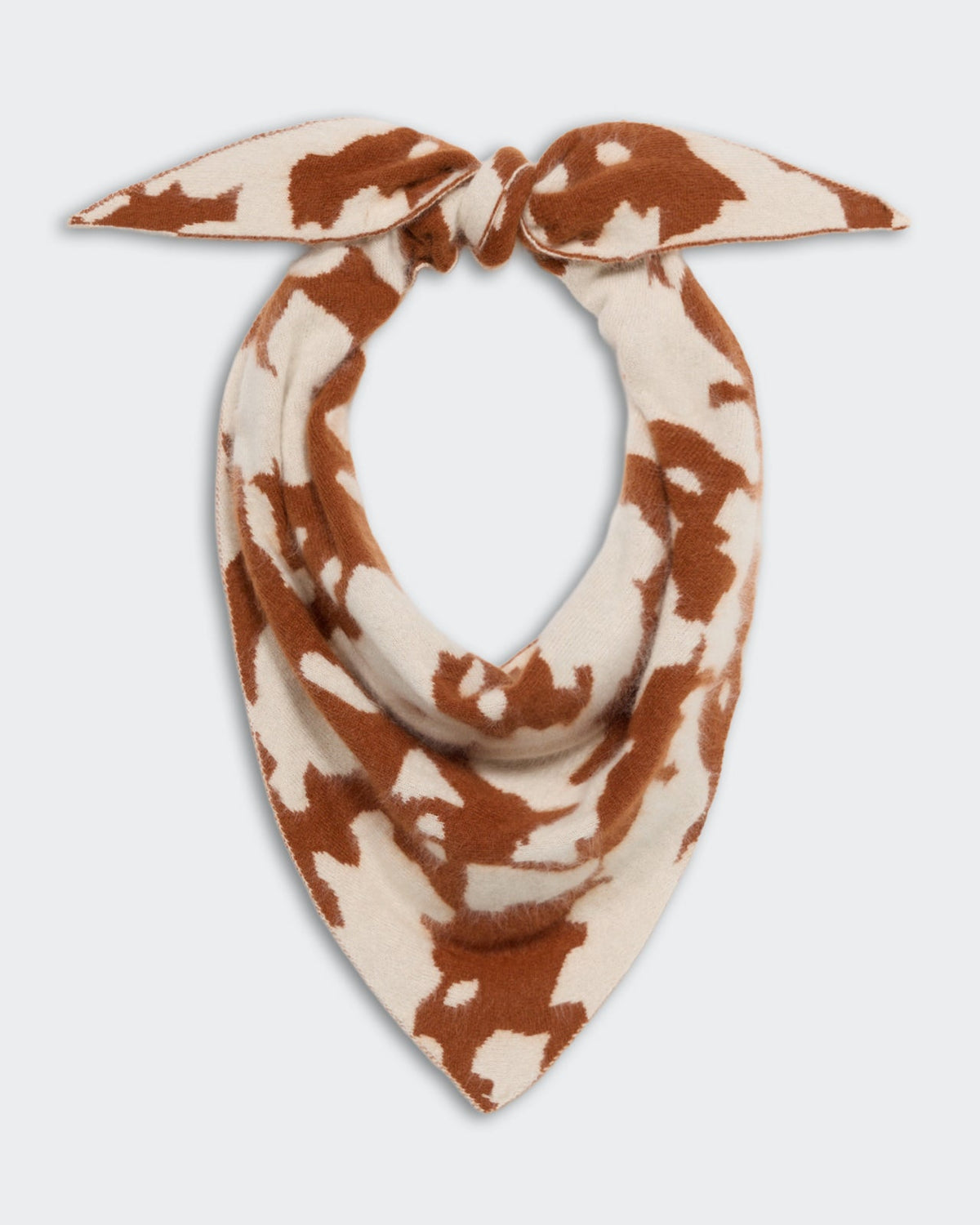 Grizzly Cowhide Wild Rag Cream/Burnt Sienna