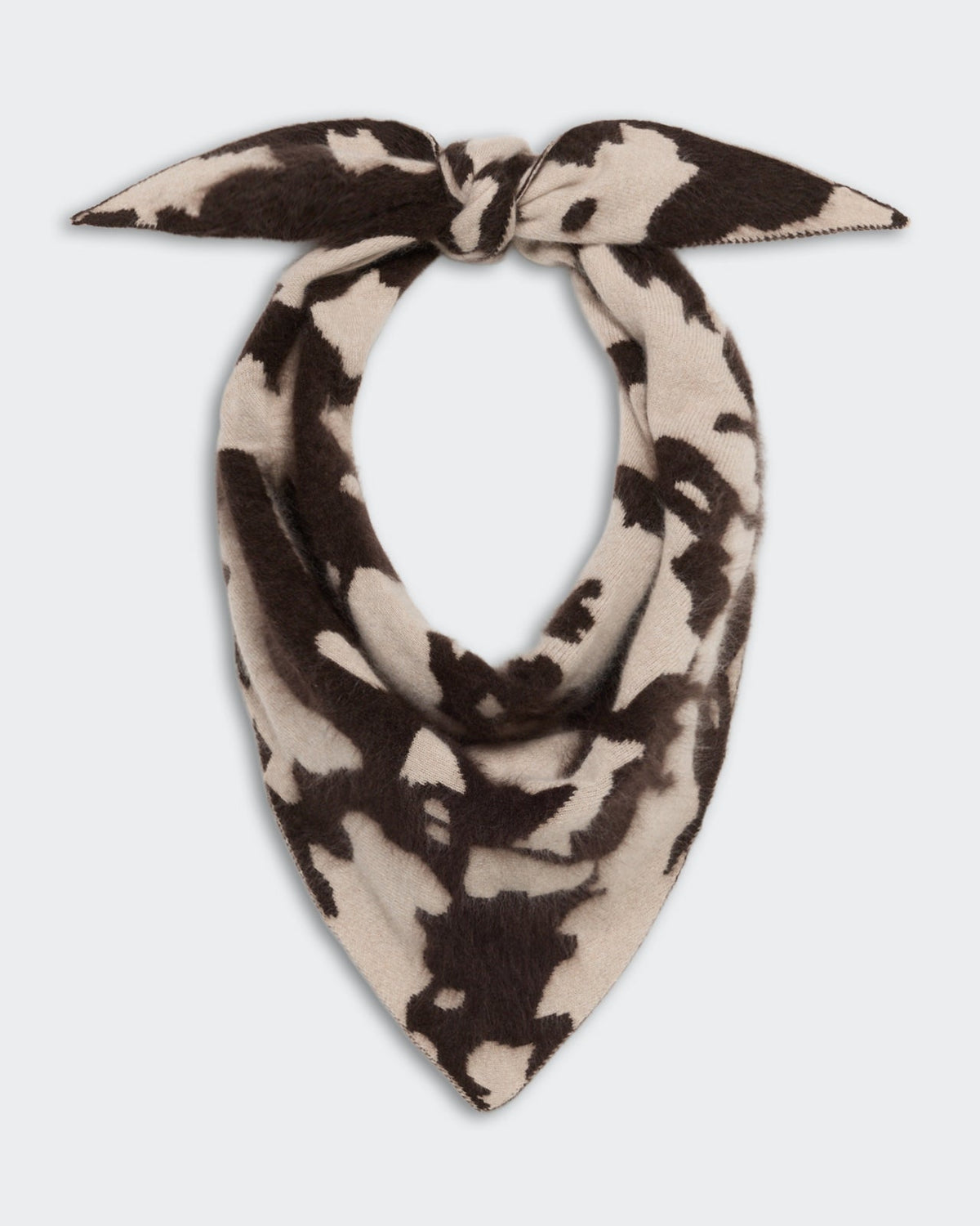 Grizzly Cowhide Wild Rag Oatmeal/Burnt Cocoa