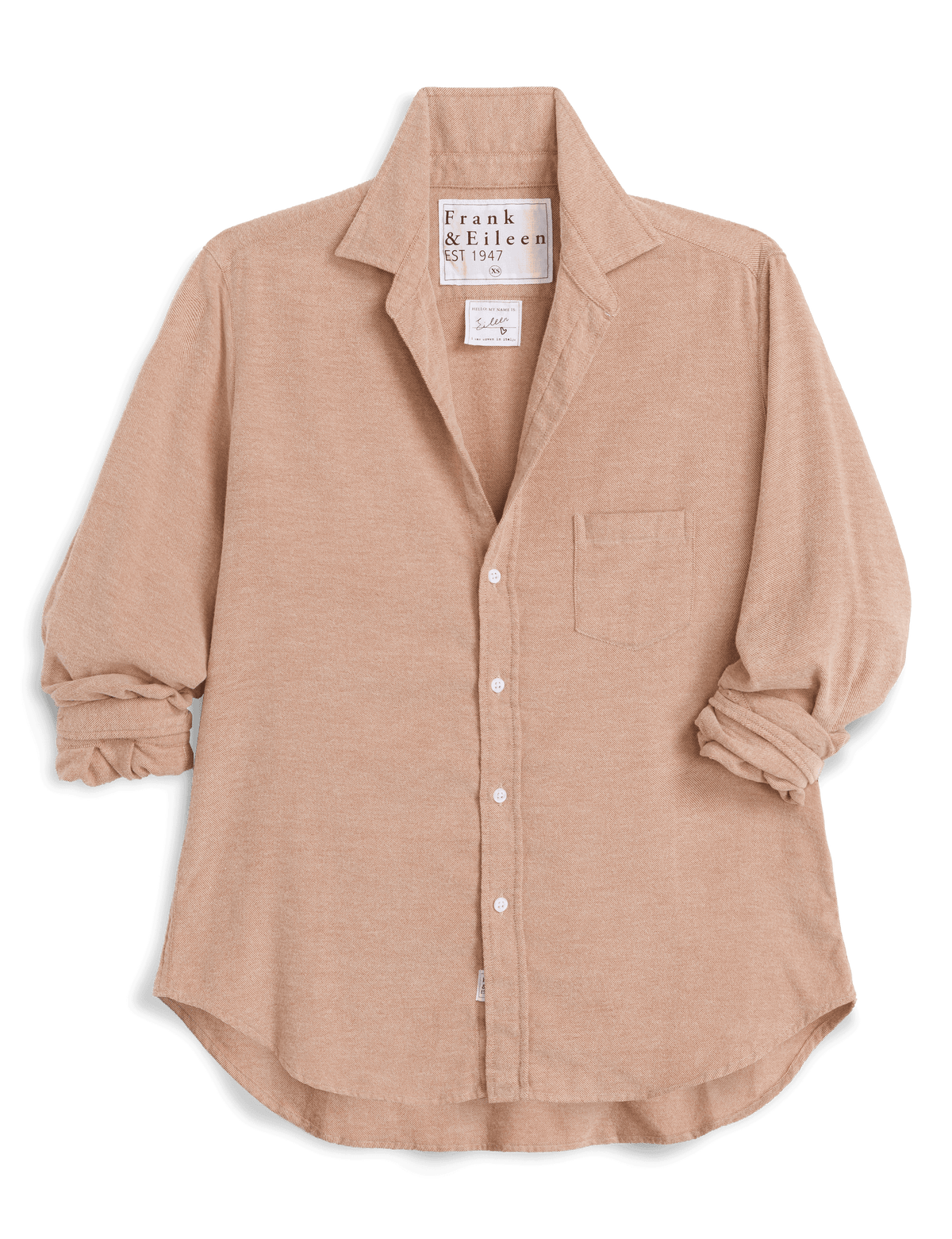 Eileen Relaxed Button-Up Shirt Pumpkin