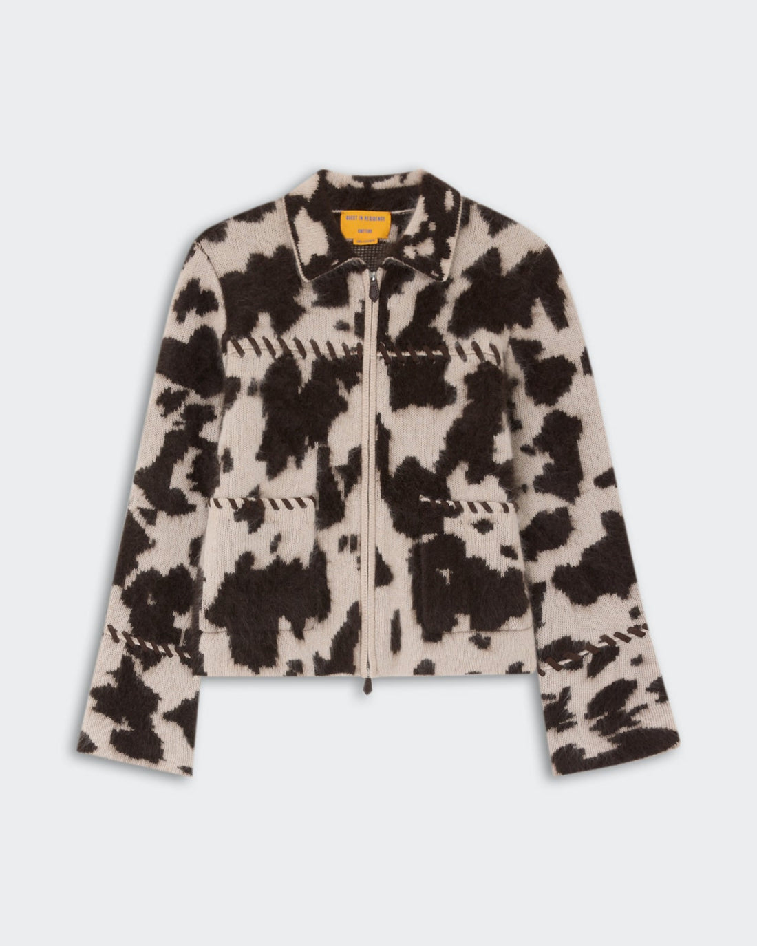 Grizzly Cowhide Jacket Oatmeal/Burnt Cocoa