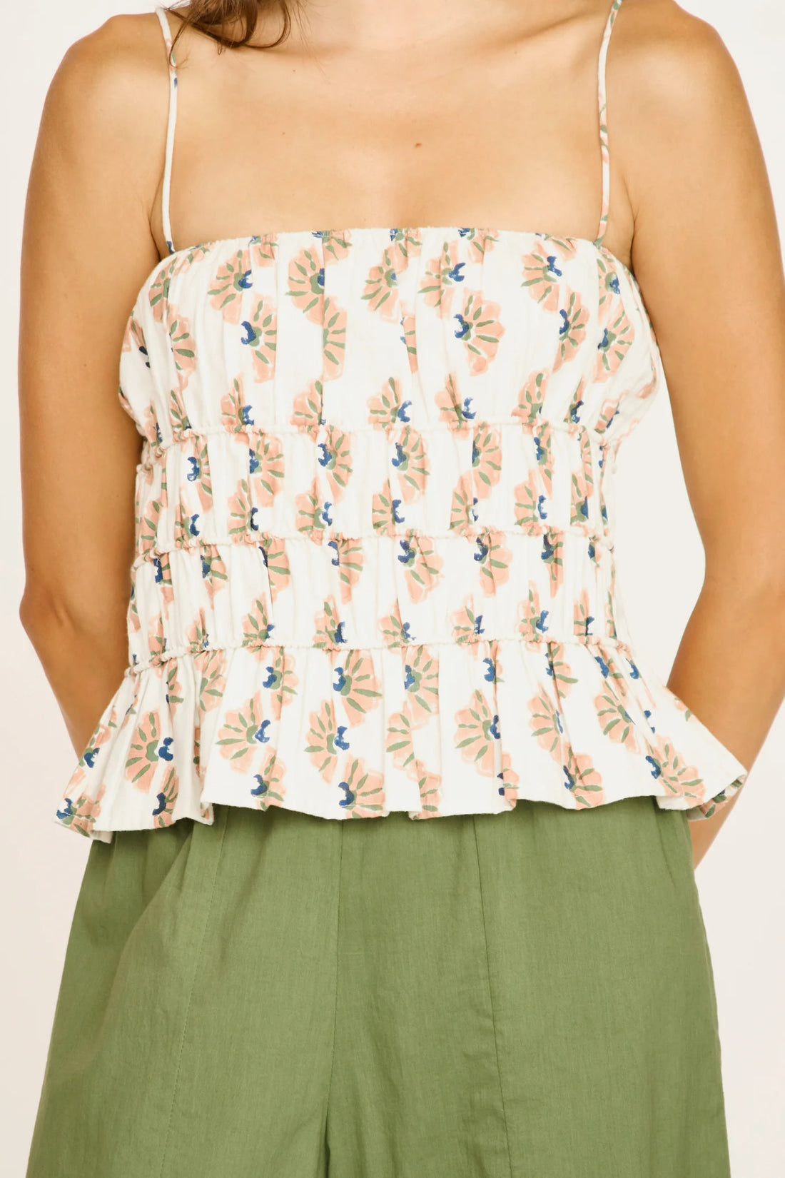 Puglia Peplum Top in Clay Orchard Road