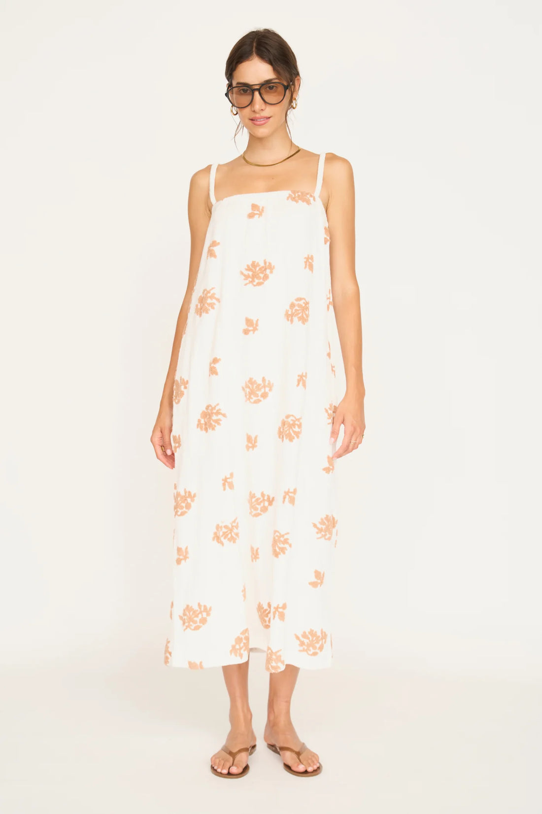 Brisbane Terry Dress in Mesa Fig