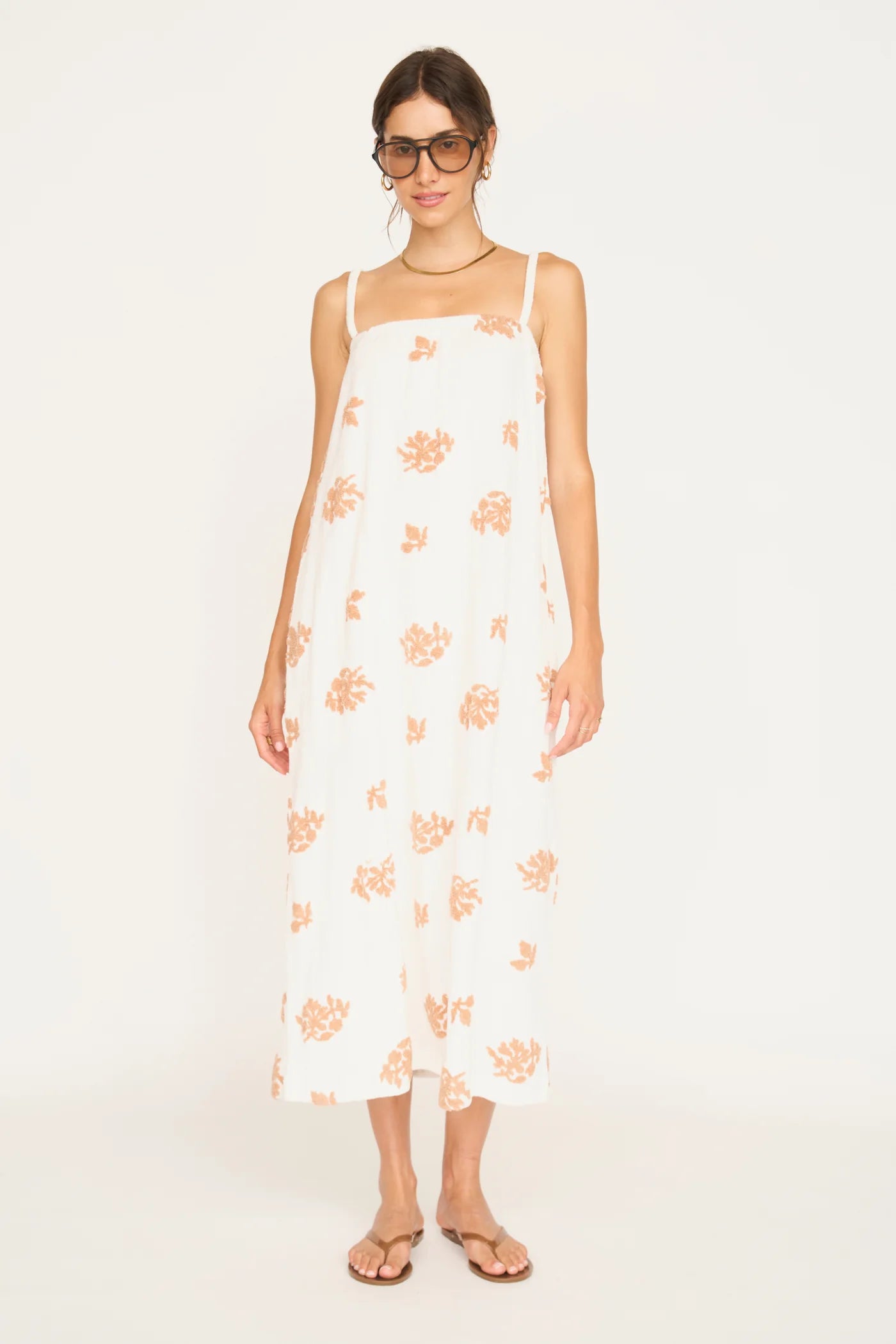 Brisbane Terry Dress in Mesa Fig