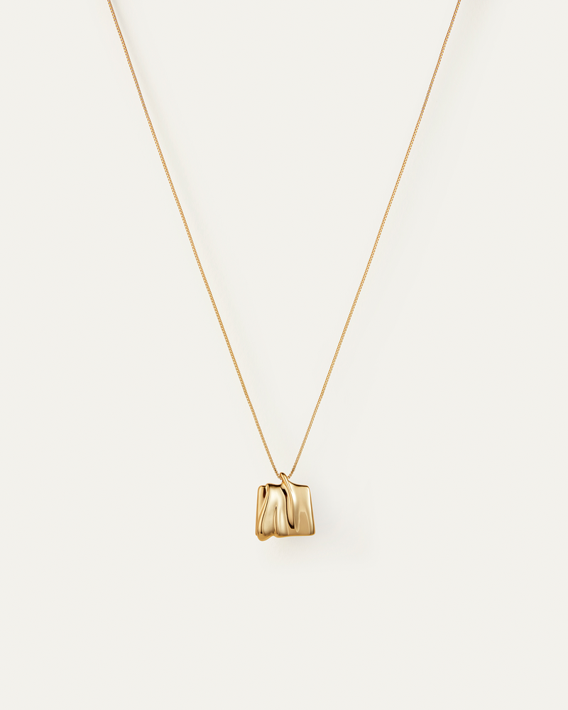 Sundra Pendant Necklace High Polish Gold