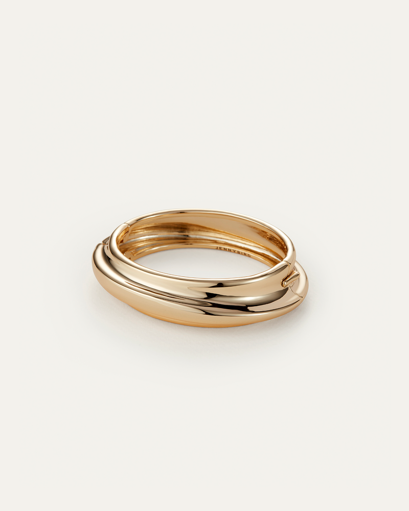 Lennon Bangle High Polish Gold