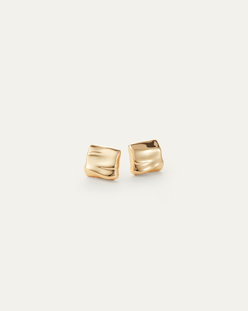 Mini Sundra Earrings High Polish Gold