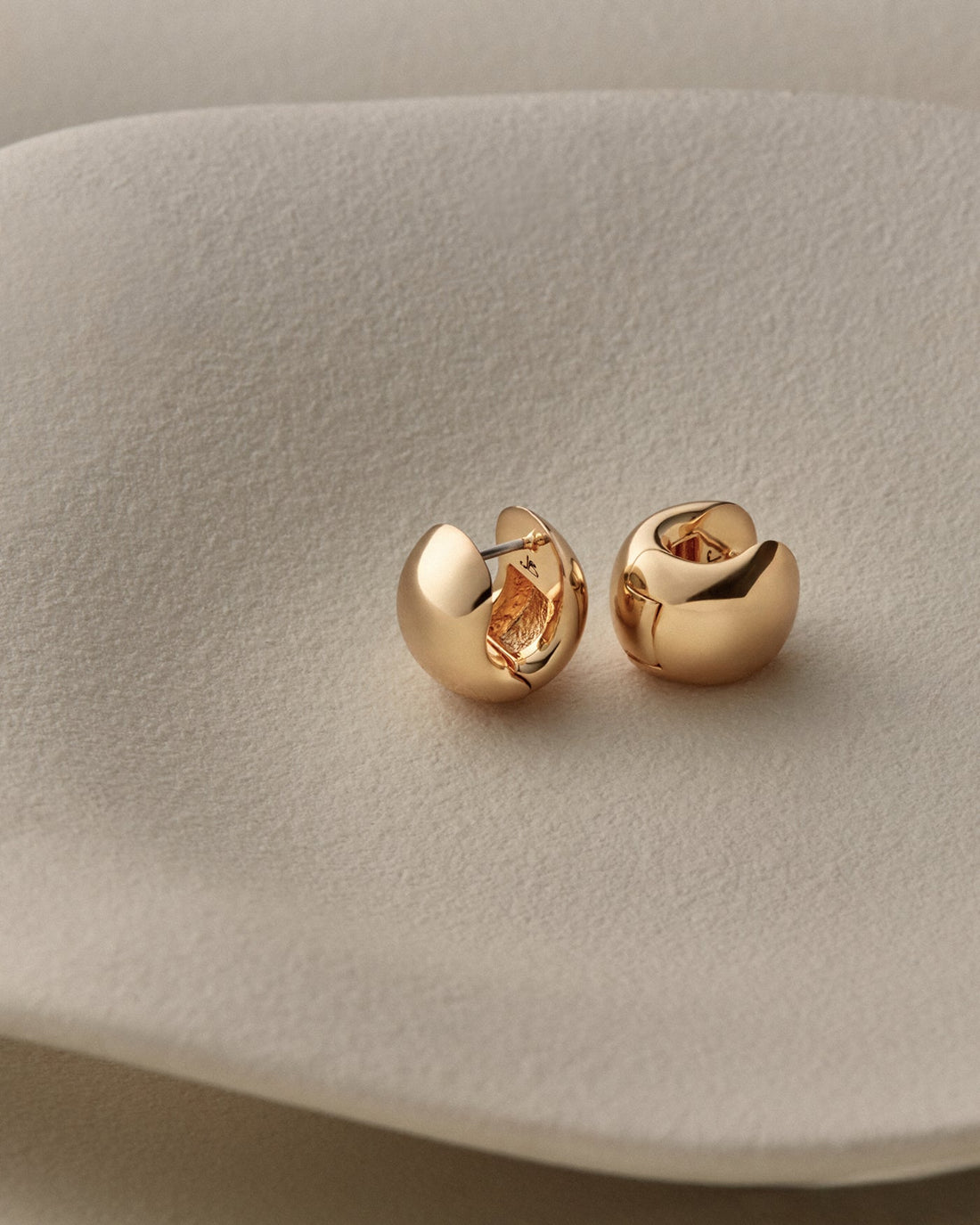 Mini Gemma Hoops Gold