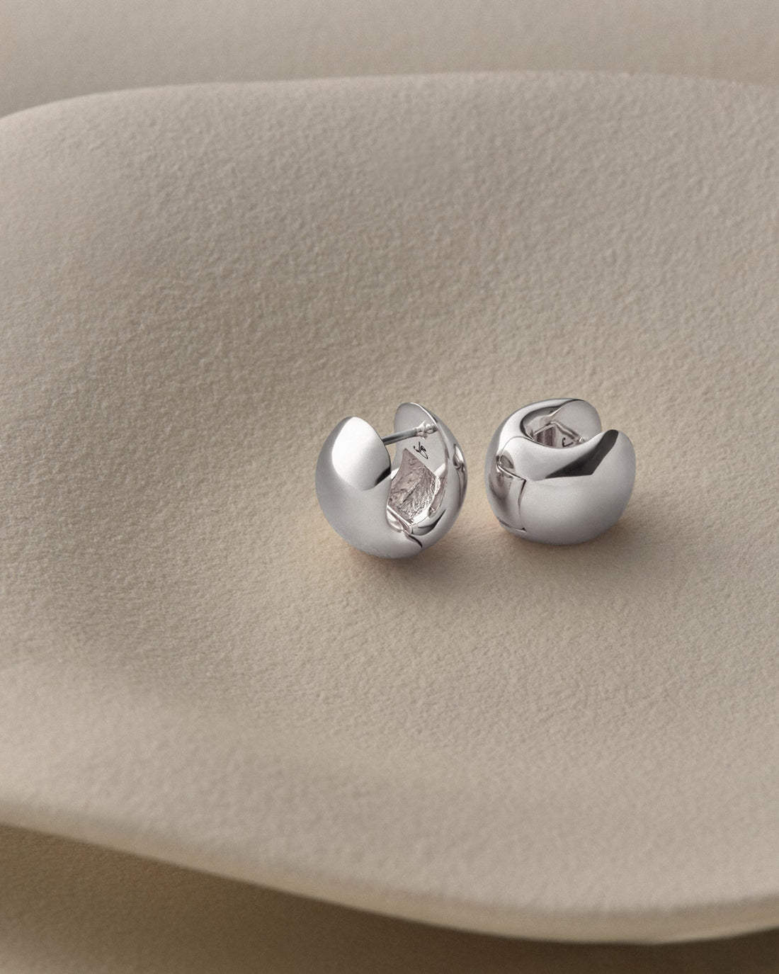 Mini Gemma Hoops Silver