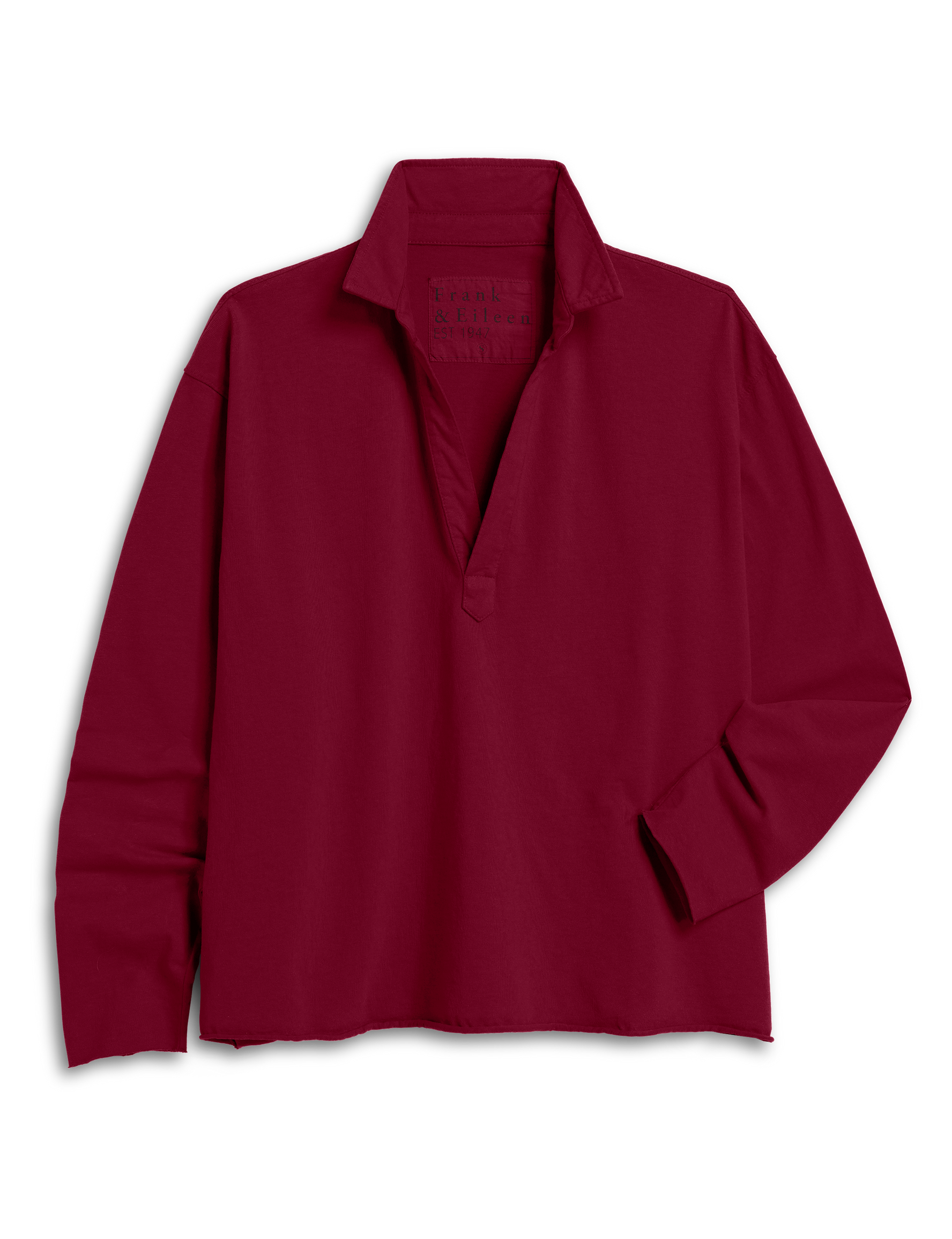 Patrick Popover Henley Tee Garnet
