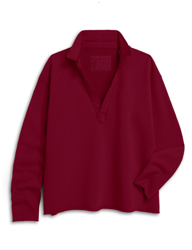 Patrick Popover Henley Garnet