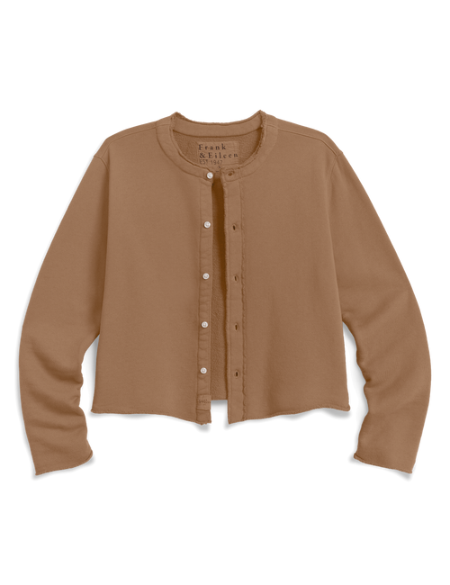 Jackie Sweatshirt Cardigan Chai