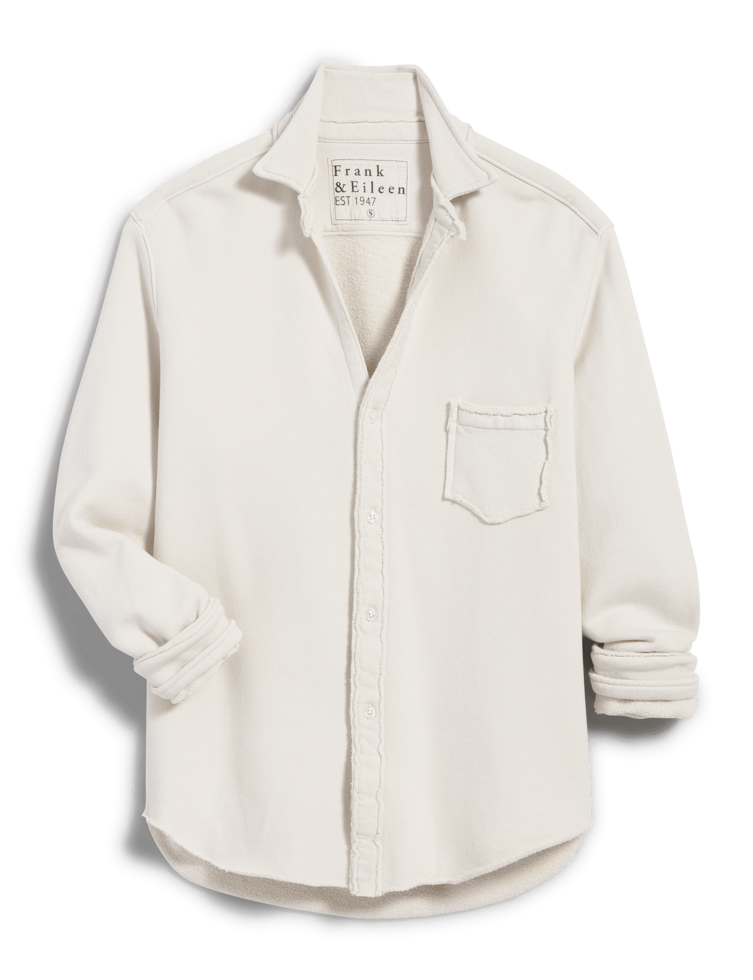Eileen Sweatshirt Button-Up Vintage White