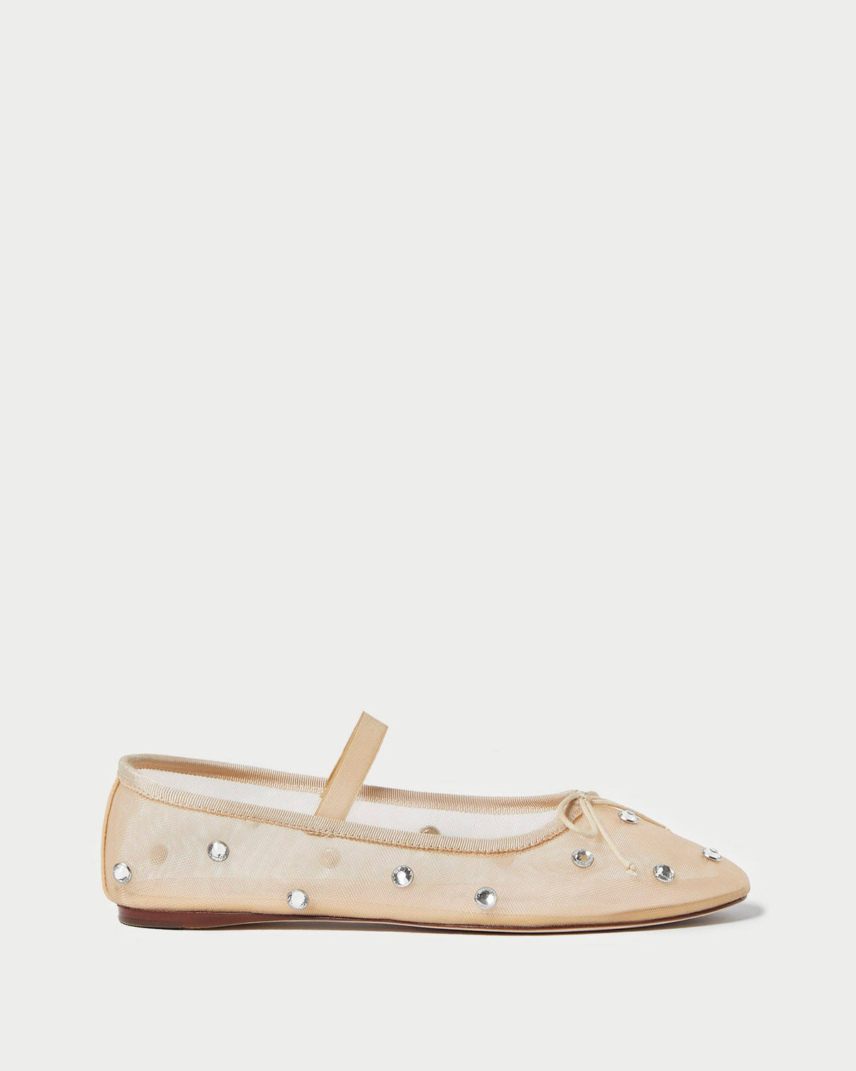Leonie Soft Ballet Flat Caramel/Clear