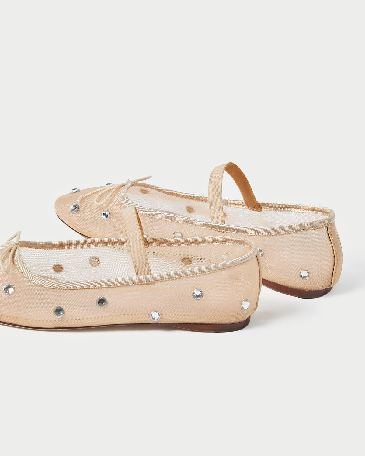 Leonie Soft Ballet Flat Caramel/Clear