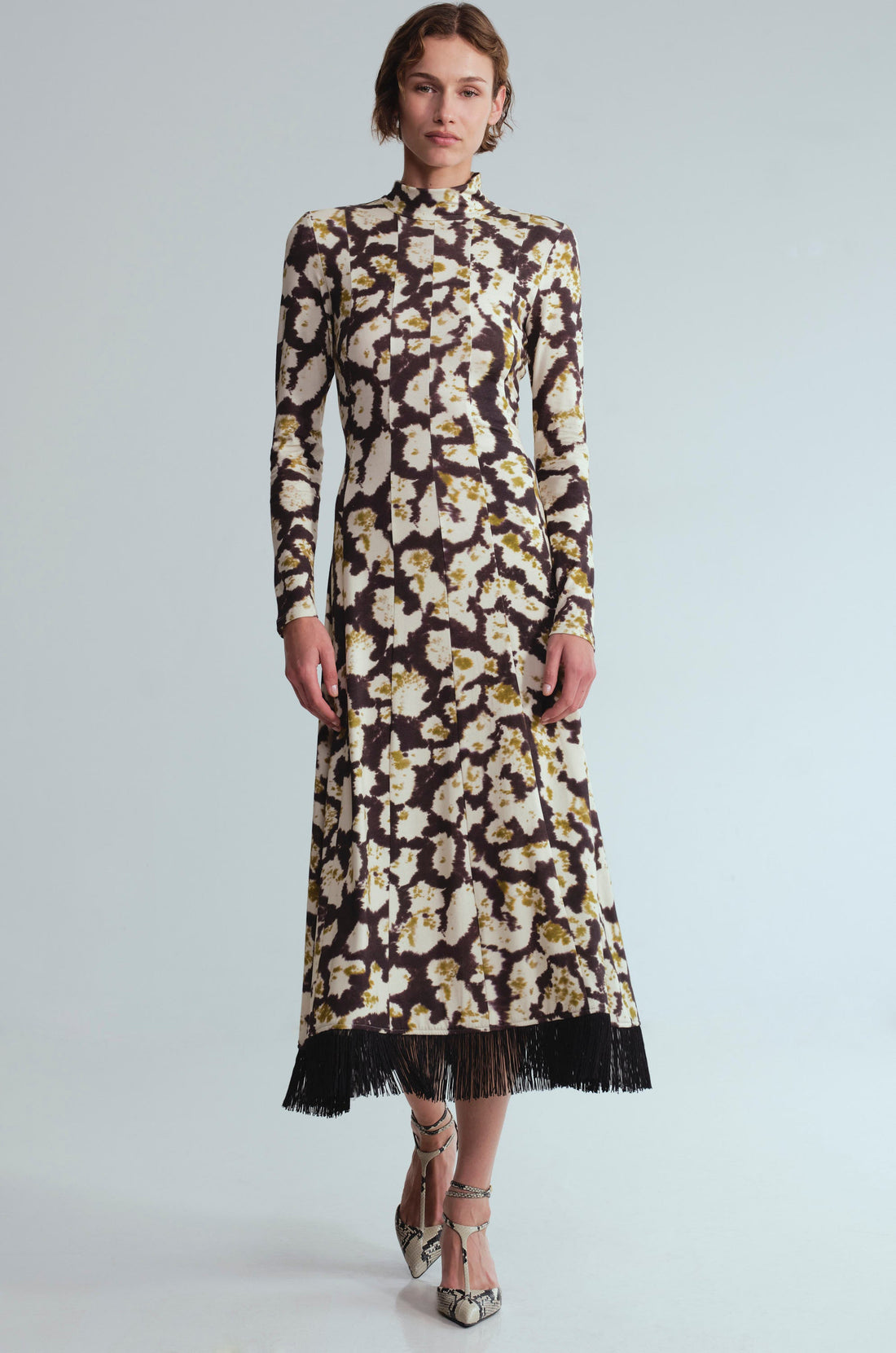 Troy Midi Spotted Black