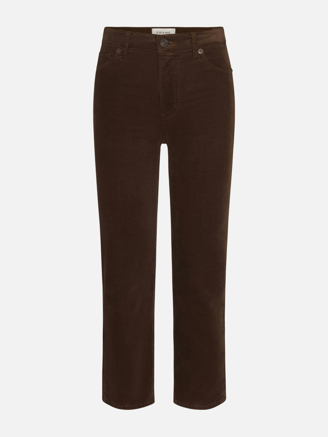 Le Sleek Straight Corduroy Bitter Chocolate