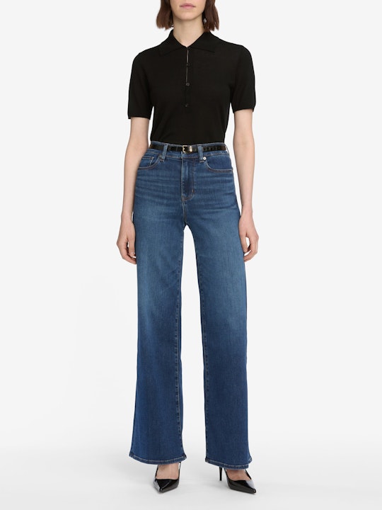 Le Slim Palazzo Denim Celebrity