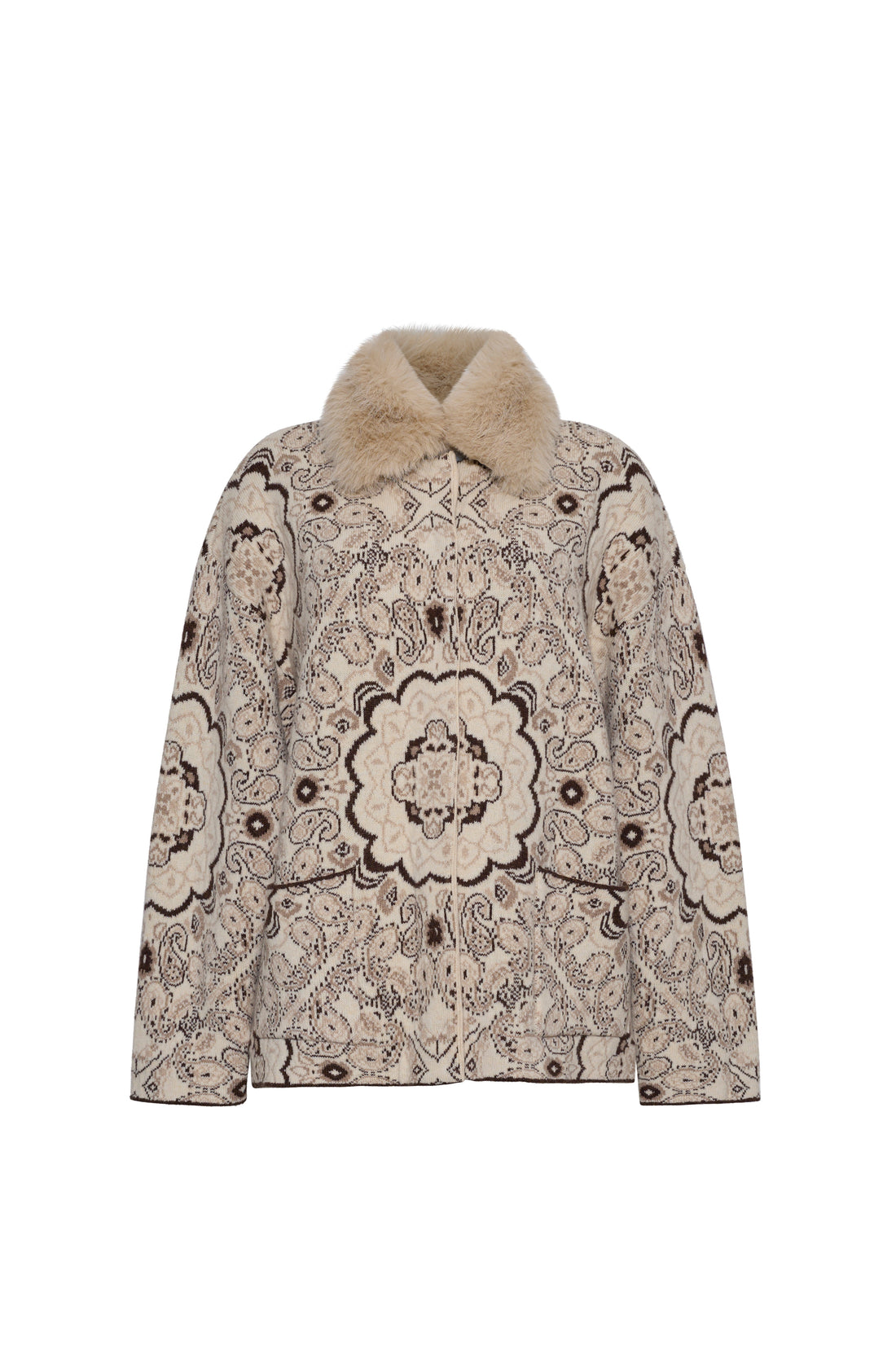 Lois Fur Coat Bandana Ivory