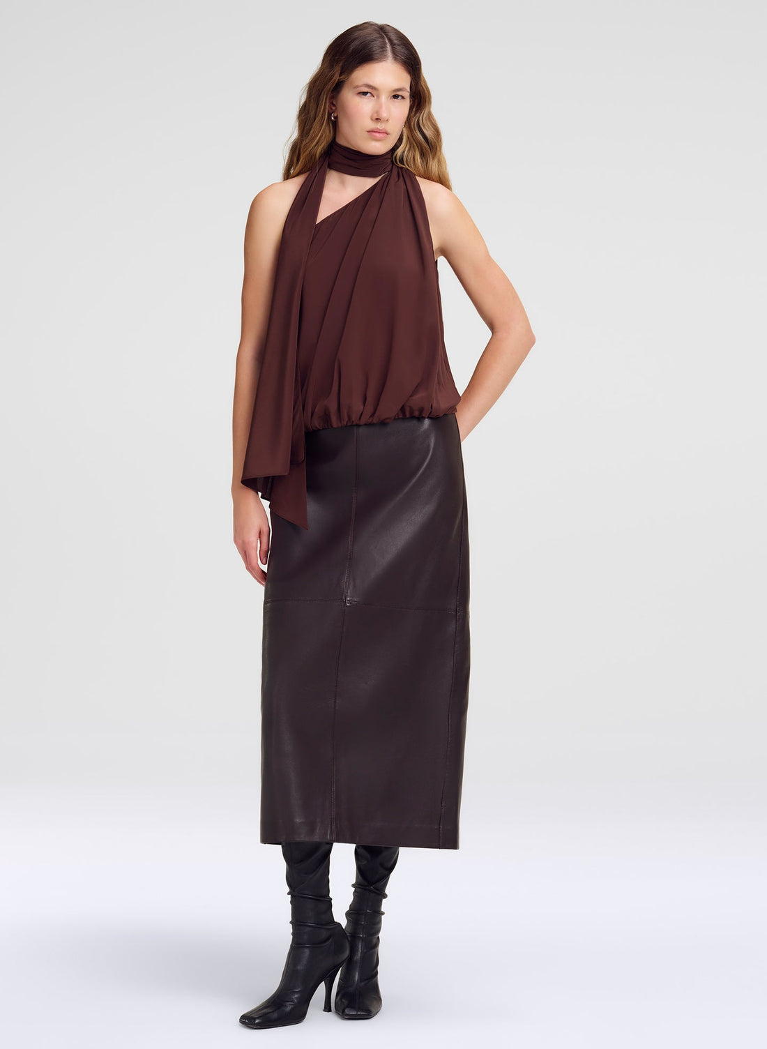 Marta Skirt Deepest Brown