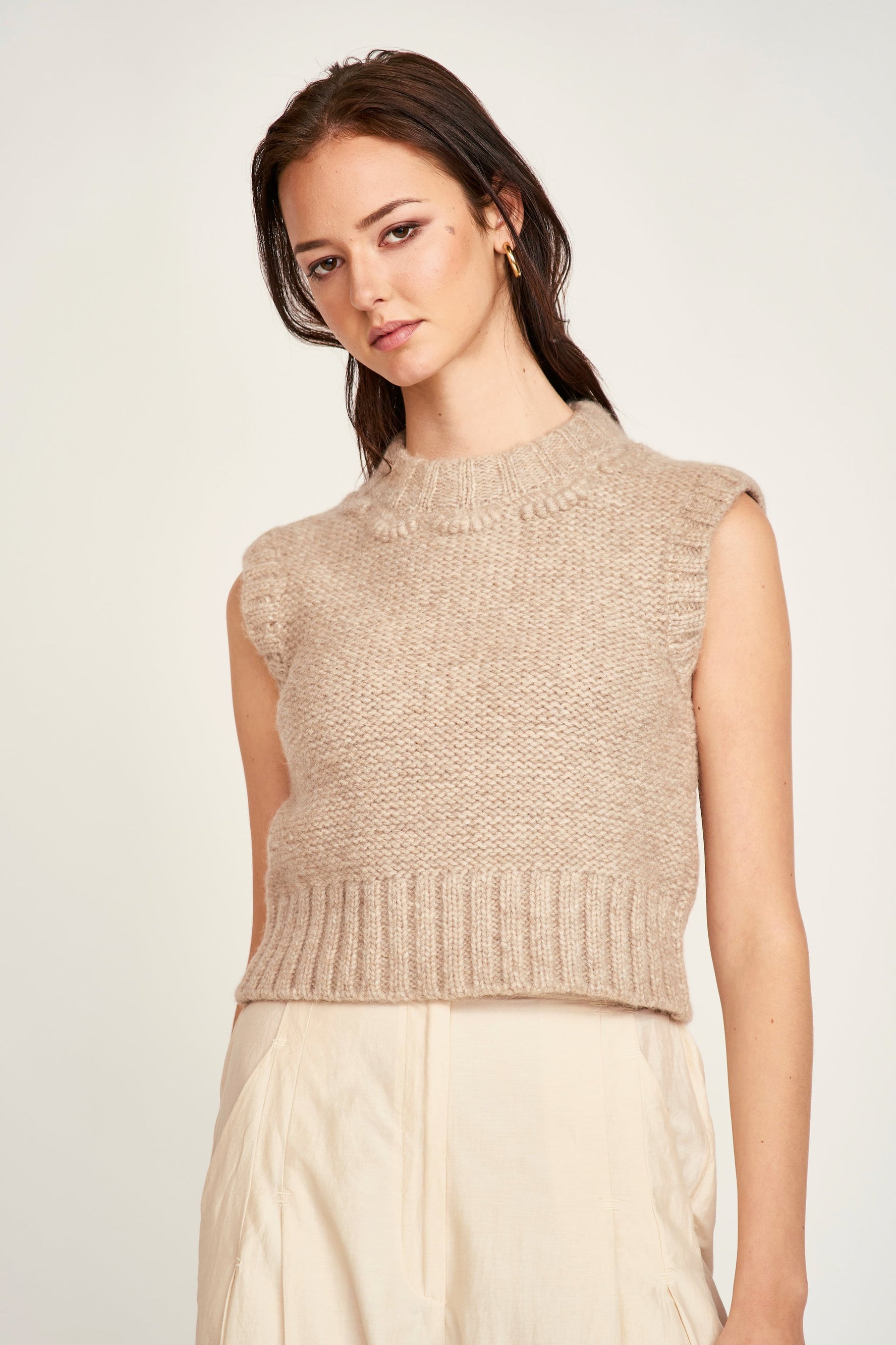 Marin Shell Vest Graham Cracker