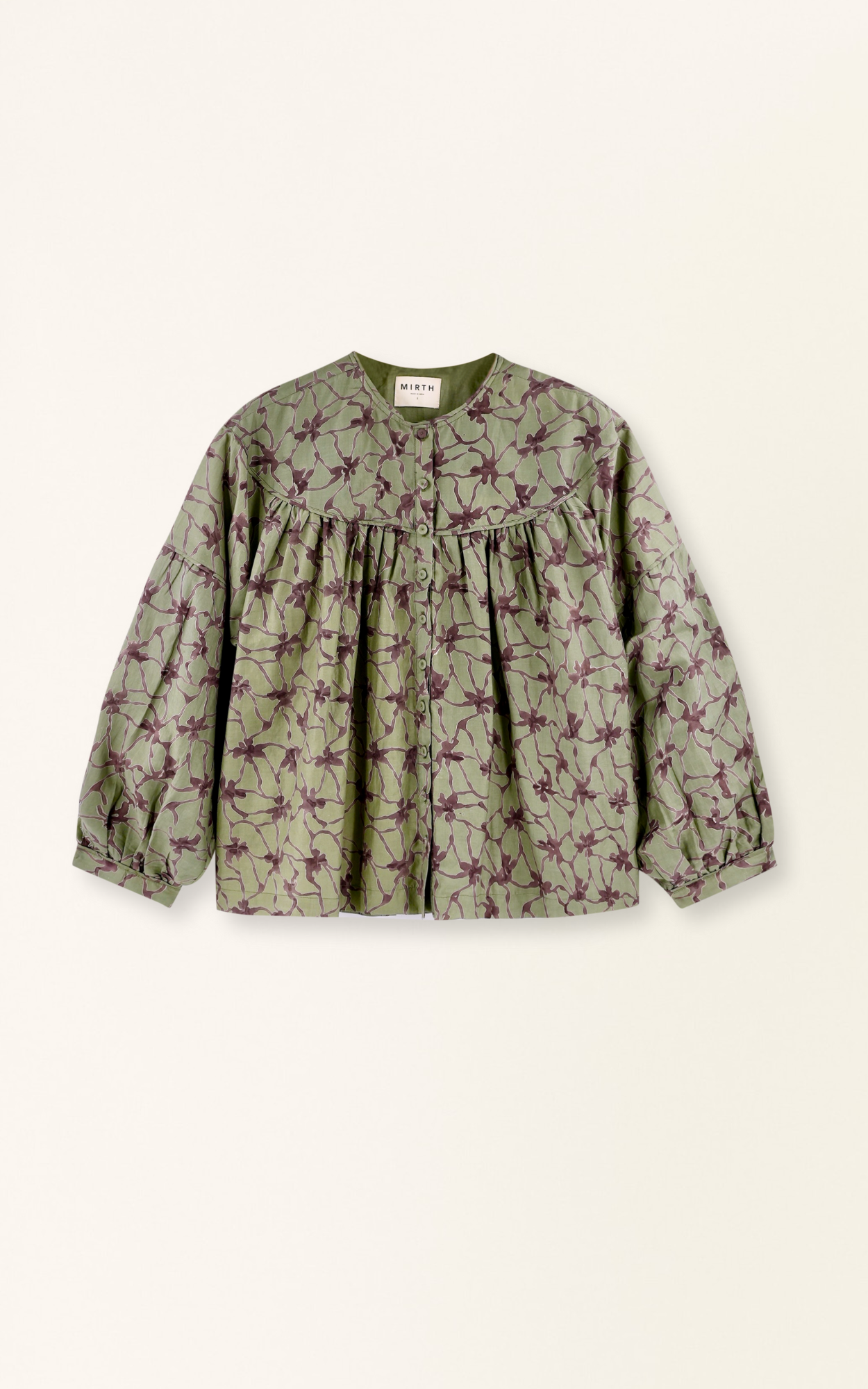Oslo Blouse in Shadow Kudzu
