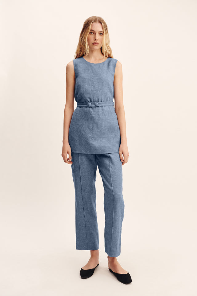 Thea Tunic Steel Blue