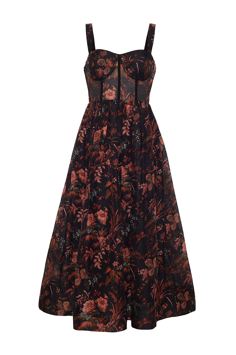 Phoebe Midi Dress Pindell Black