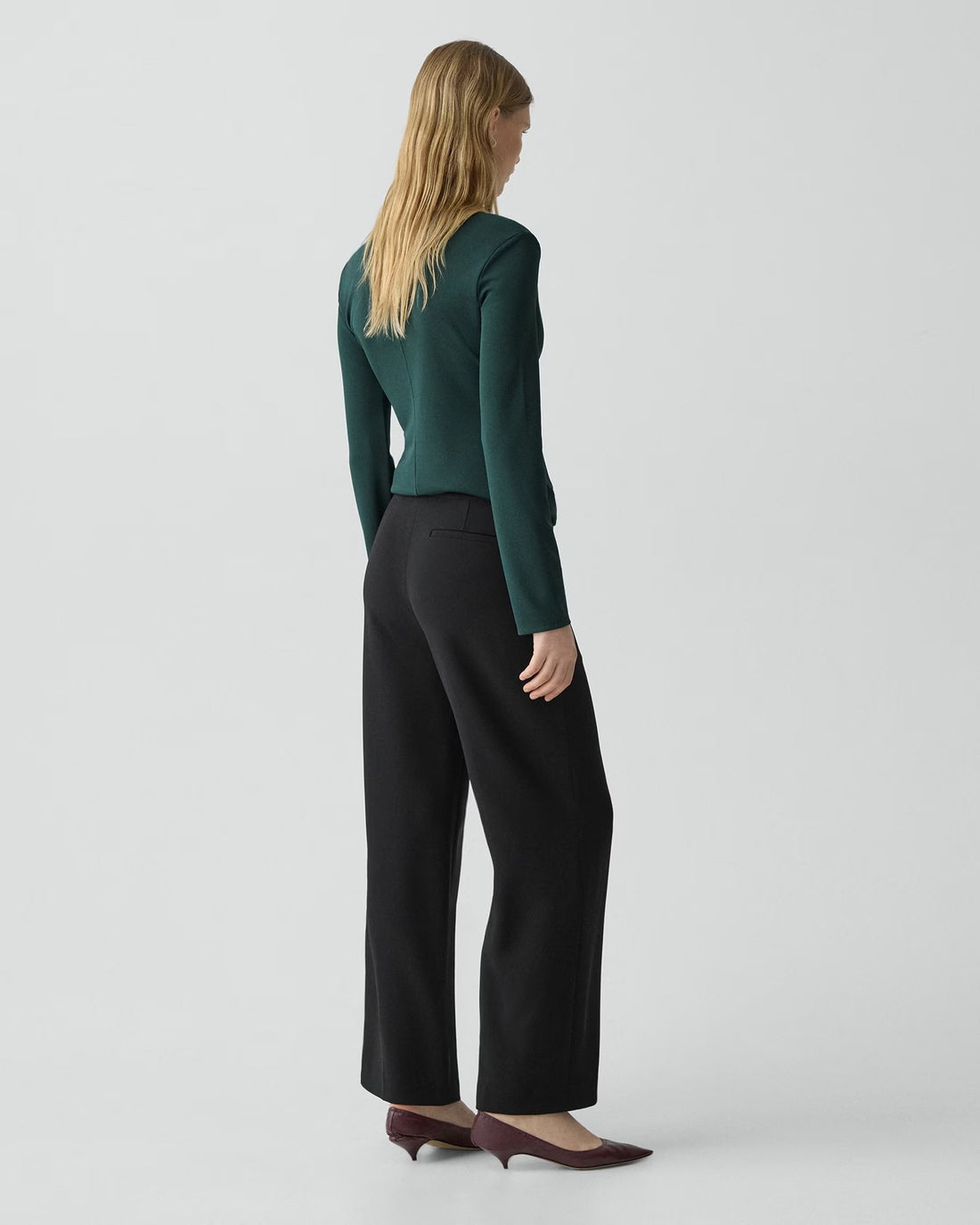 Wide Pull-On Pant Black