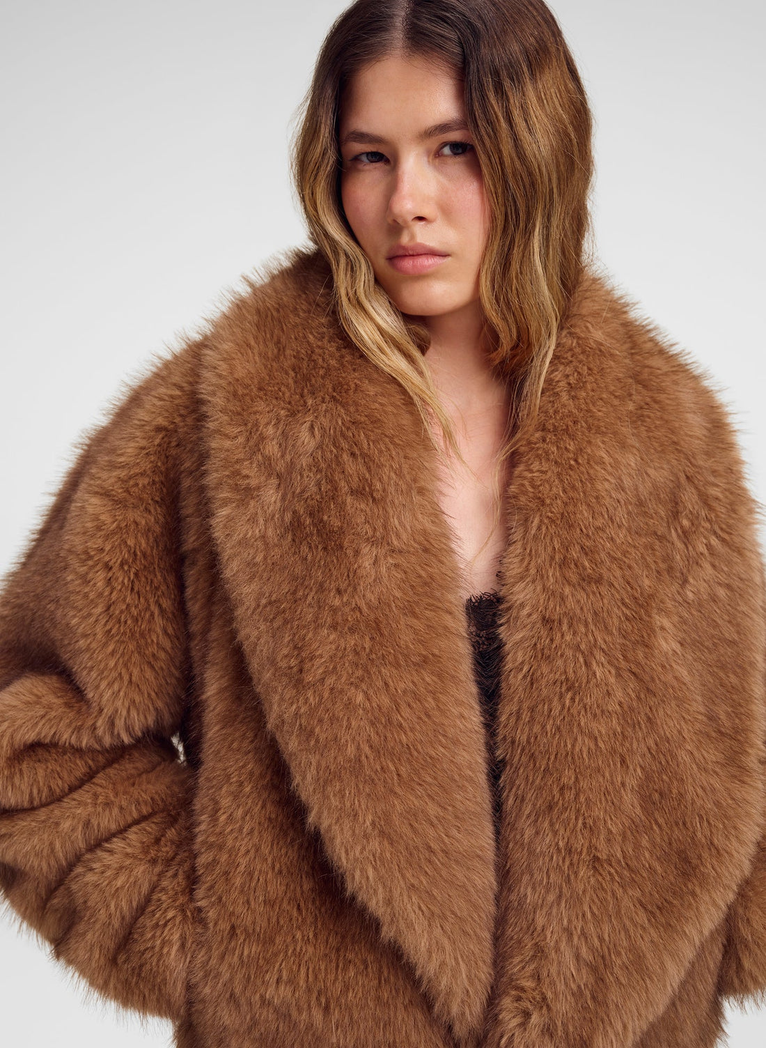 Solange Jacket Tan Alpaca