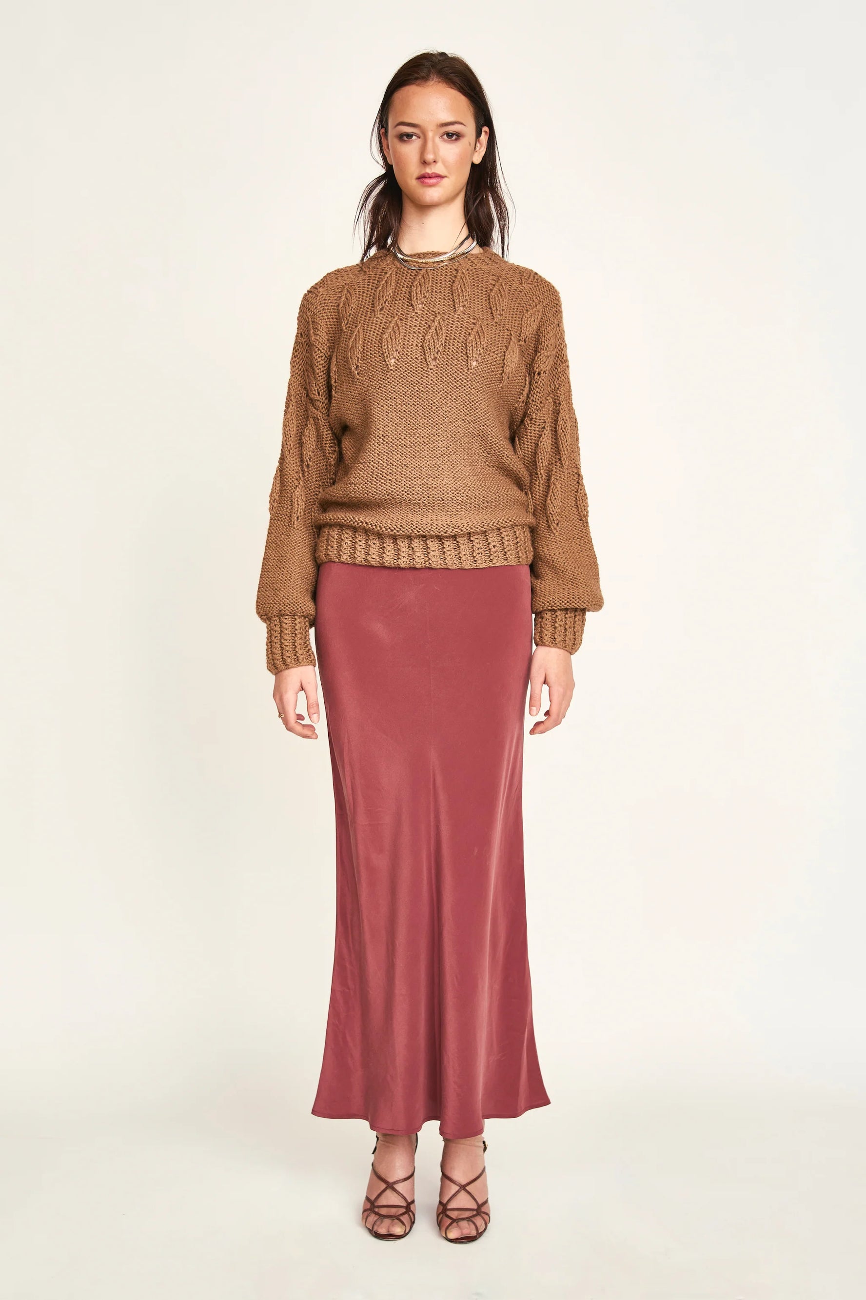 Santander Skirt in Merlot