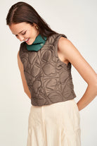 Santanyl Quilted Vest Walnut
