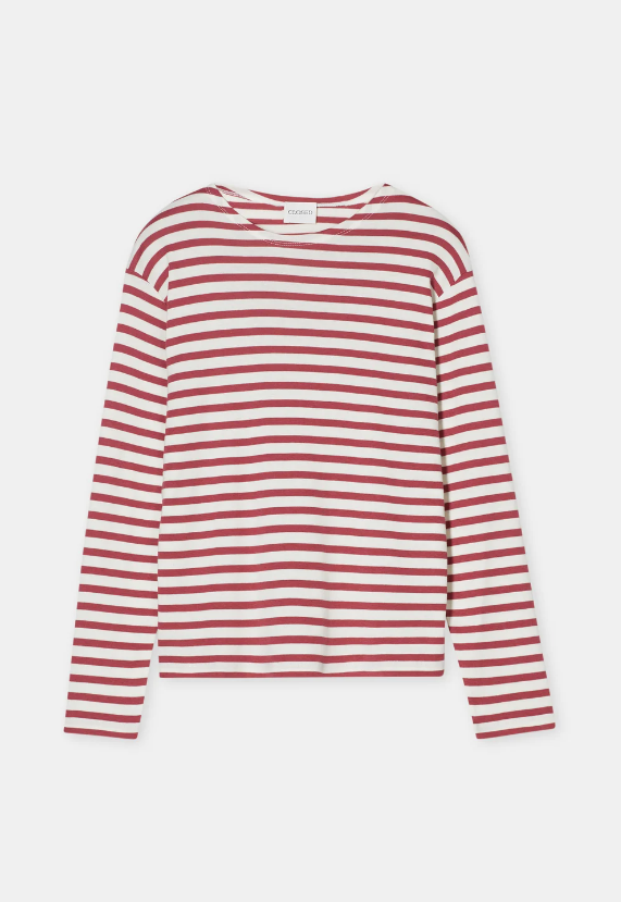 Basic Long-sleeve Cherry Red