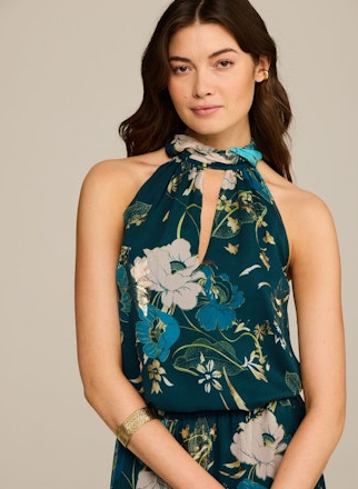 Yvette Top Blooming Peacock