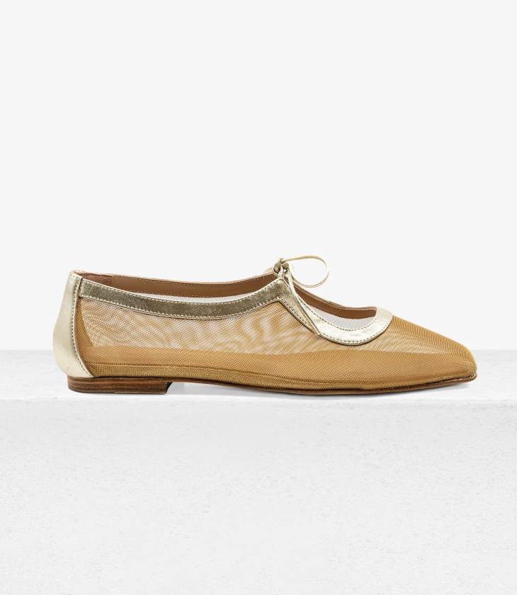 Amelia Ballet Flat Gold