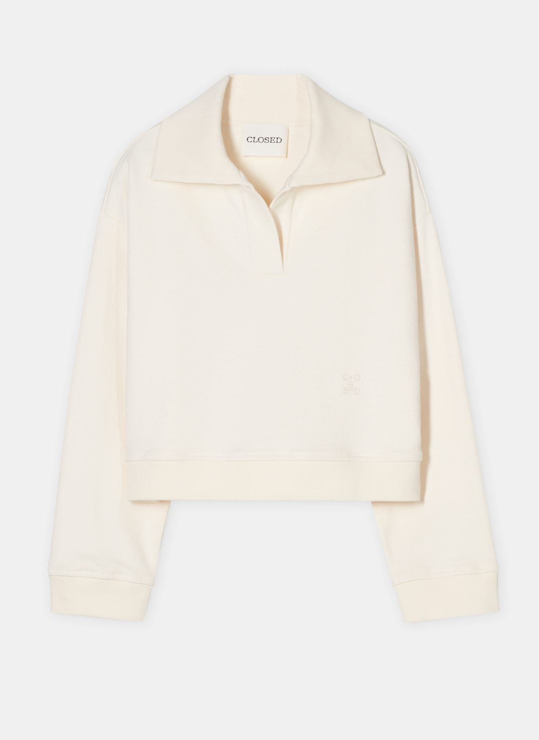 Open Polo Sweatshirt Dune Beige