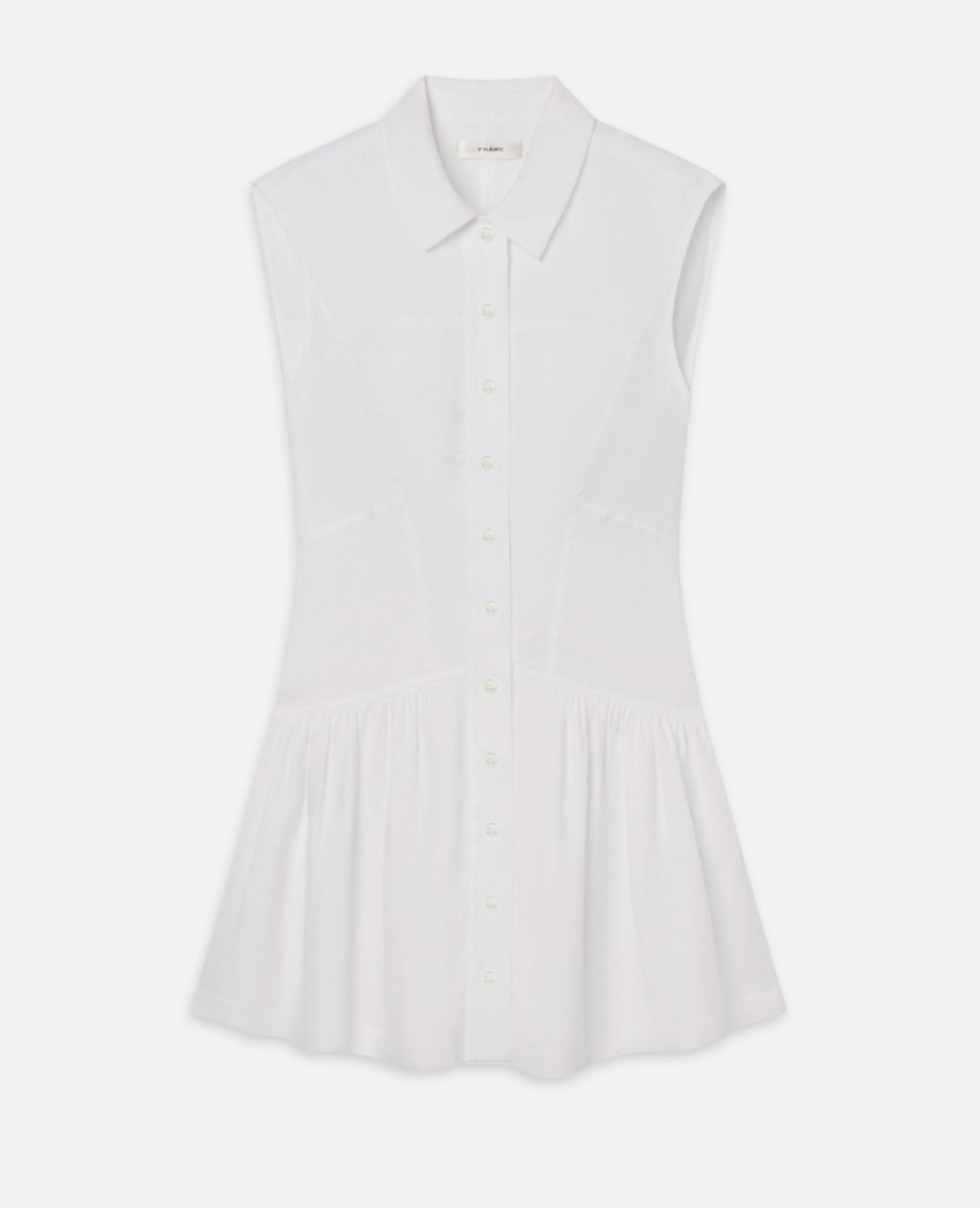 The Linen Day Dress White
