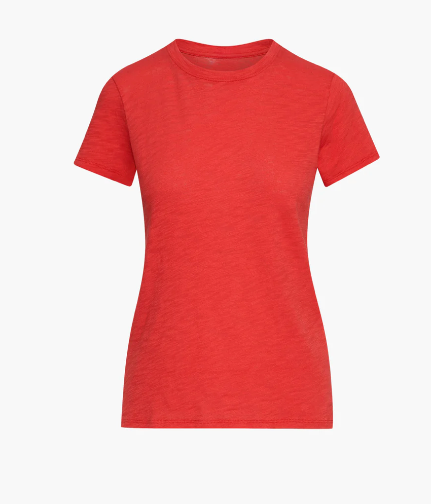 Schoolboy Crew Neck Tee Cardinal